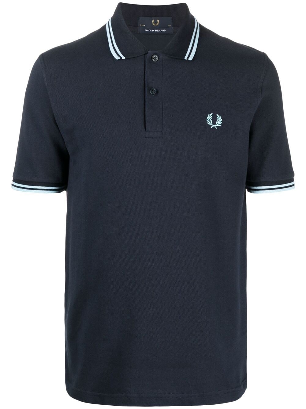 embroidered-logo polo shirt - 1