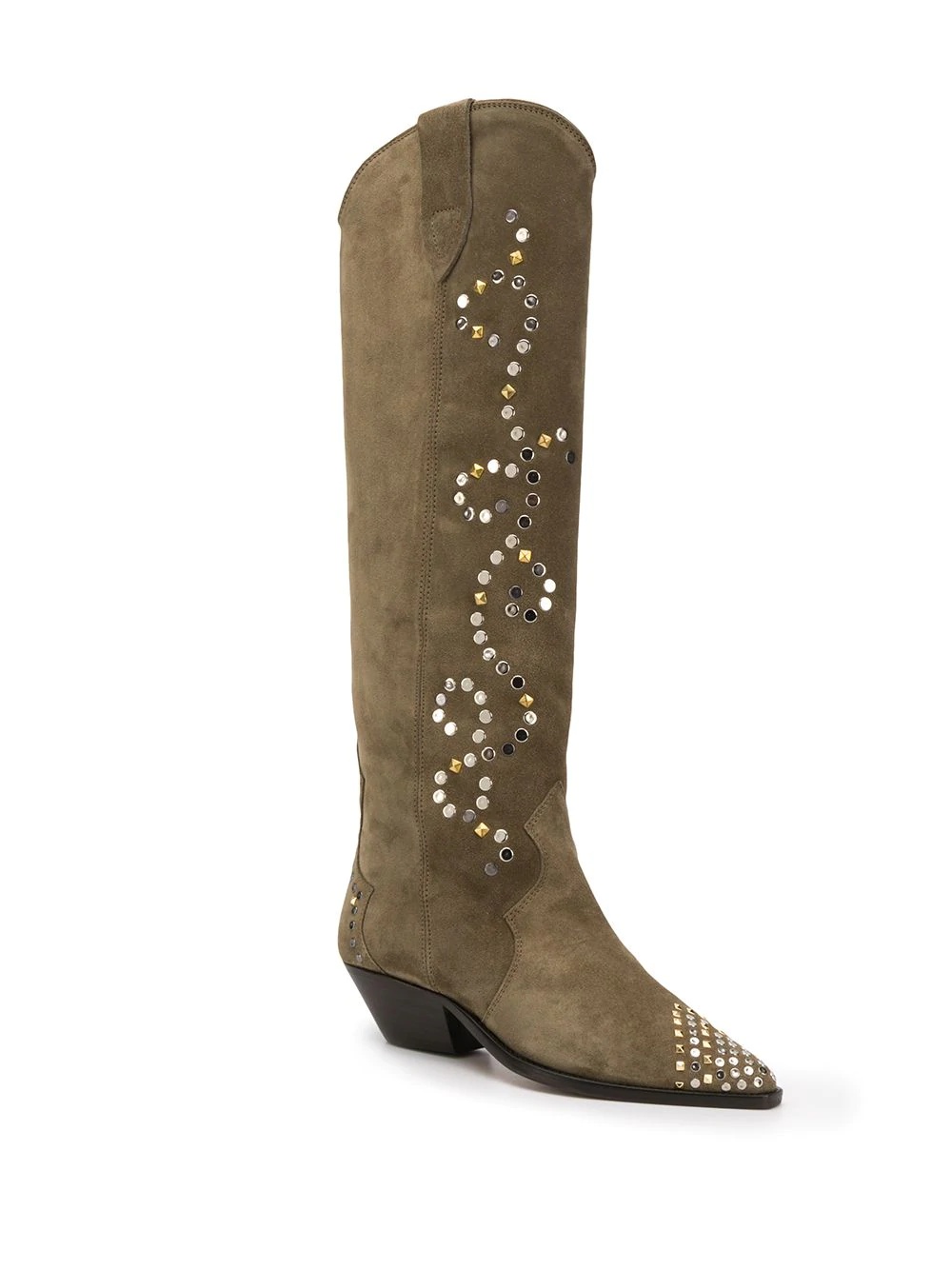 studded knee-high boots - 2