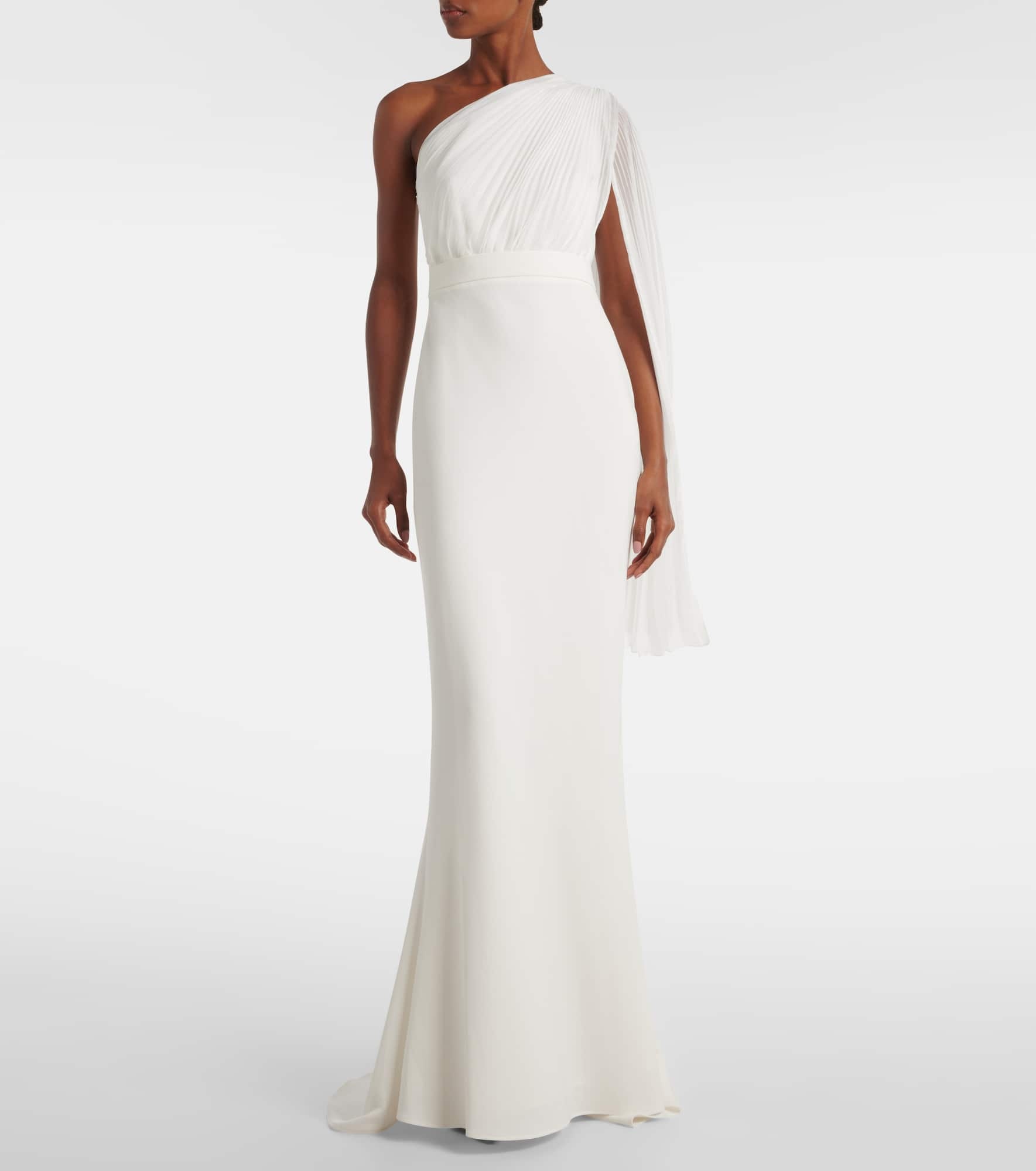 Bridal Lorena chiffon and cady gown - 2