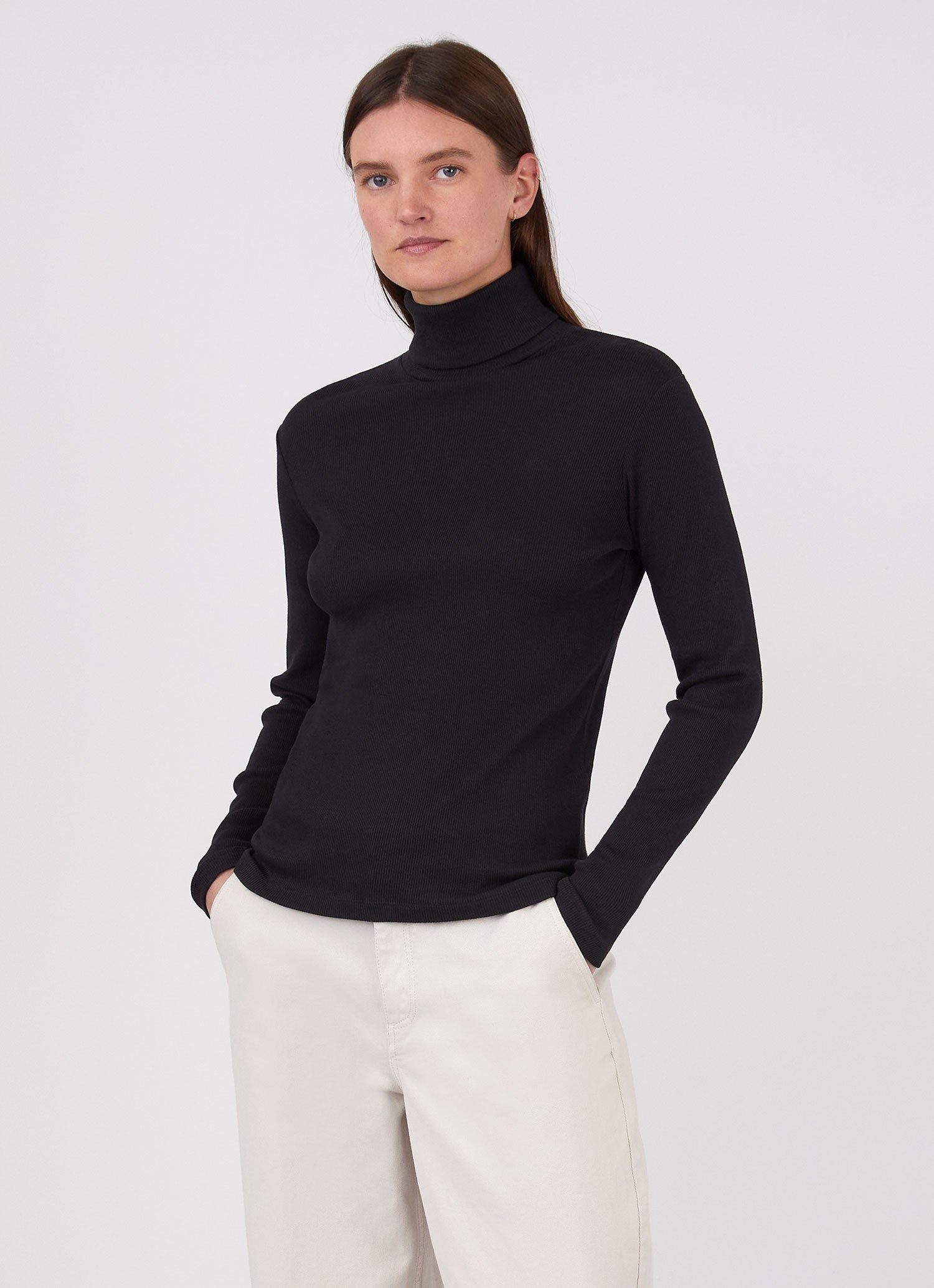Rib Roll Neck T‑shirt - 2
