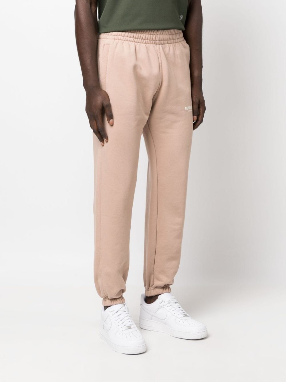 logo-print cotton track pants - 3