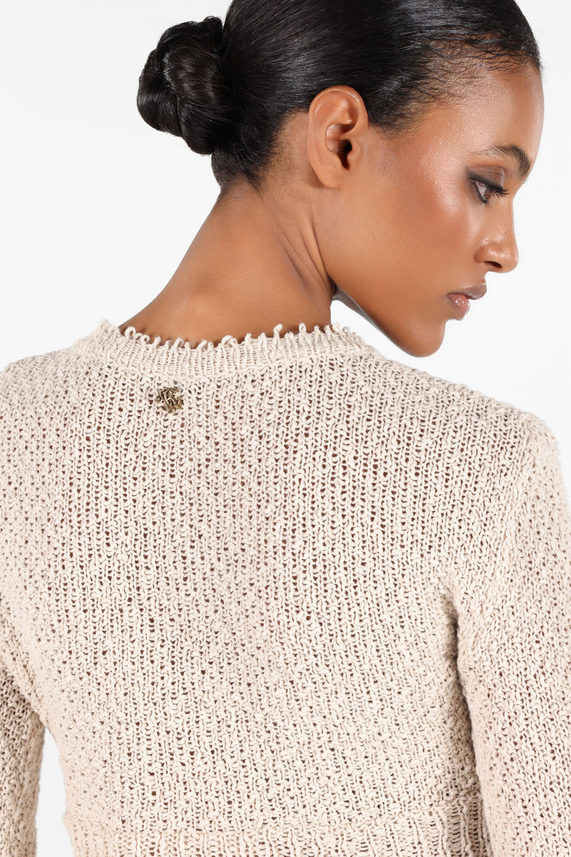 Cropped Cardigan with Gold Buttons 7