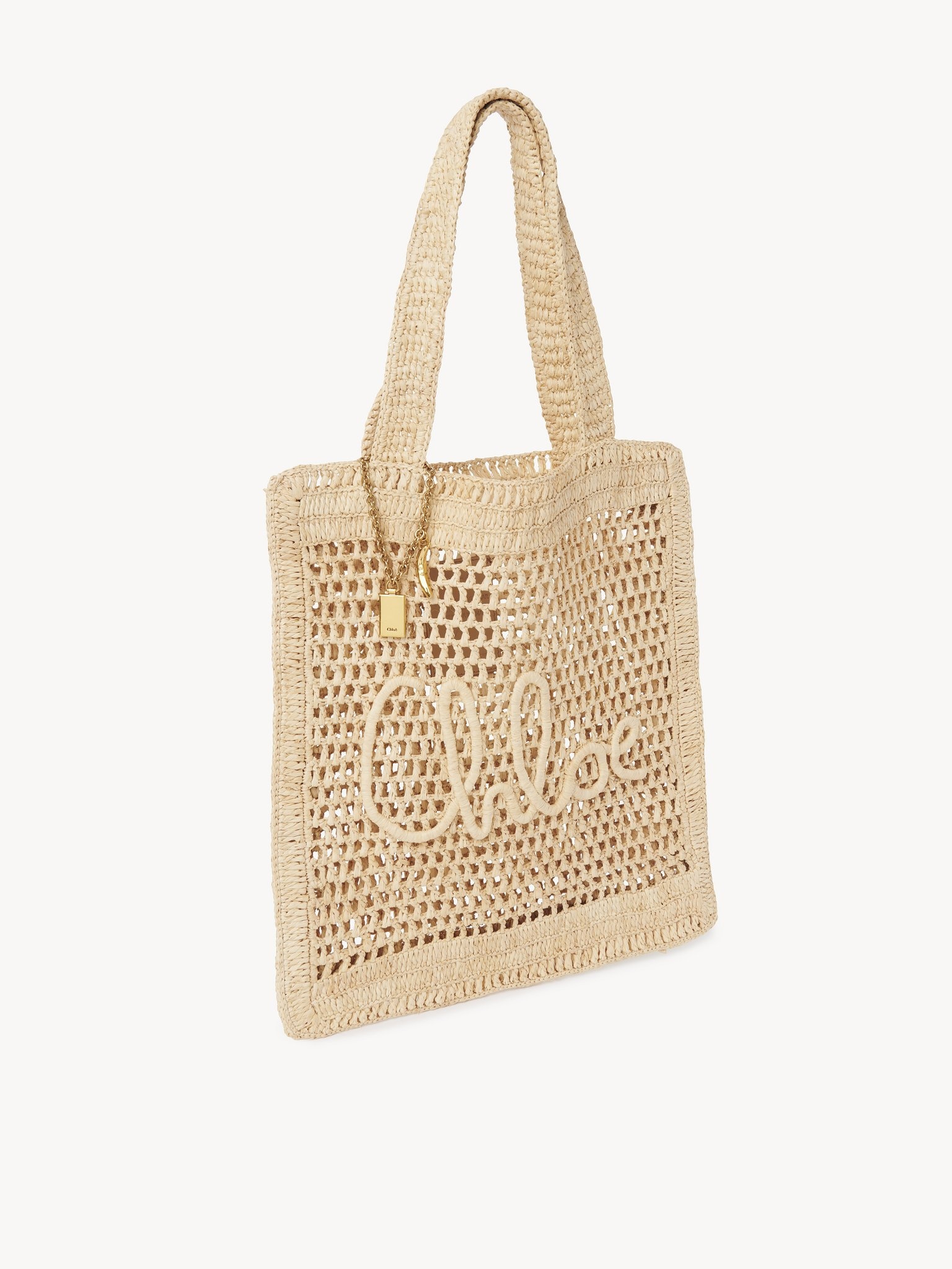 SUMMER BANANA TOTE BAG IN RAFFIA - 3