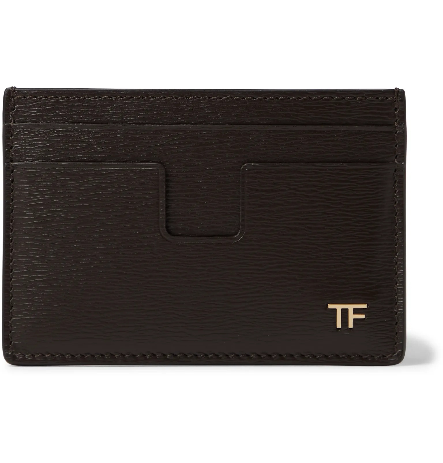 Logo-Embellished Textured-Leather Cardholder - 5