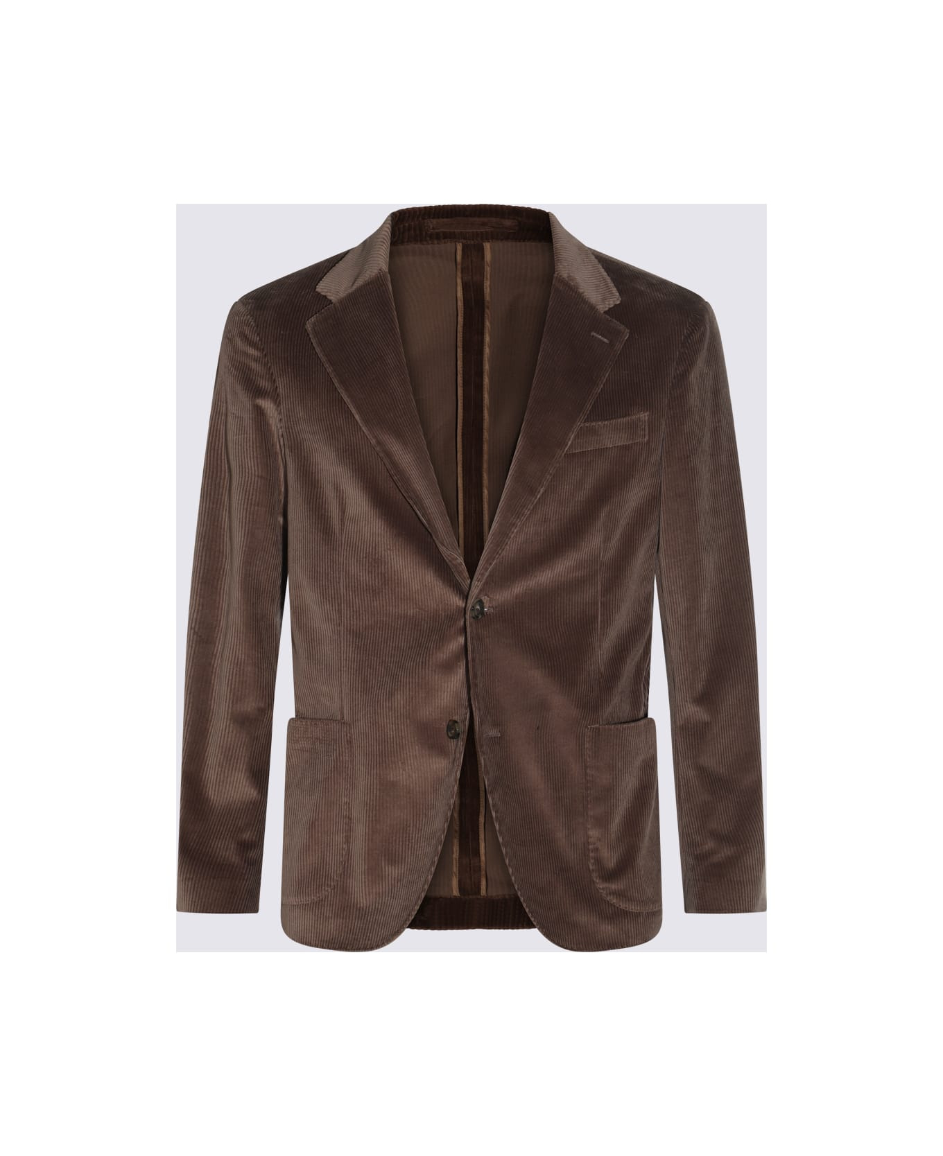 Brown Cotton Suit - 1