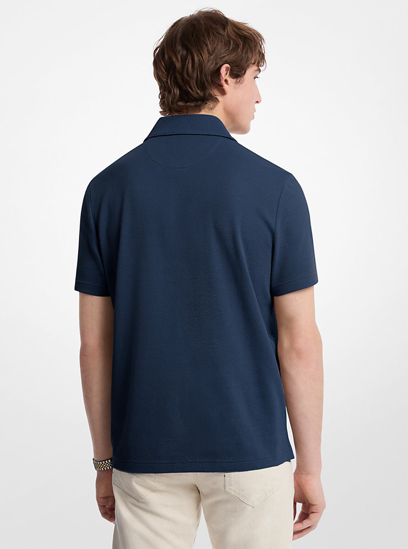 MICHAEL KORS Stretch Cotton Polo Shirt outlook