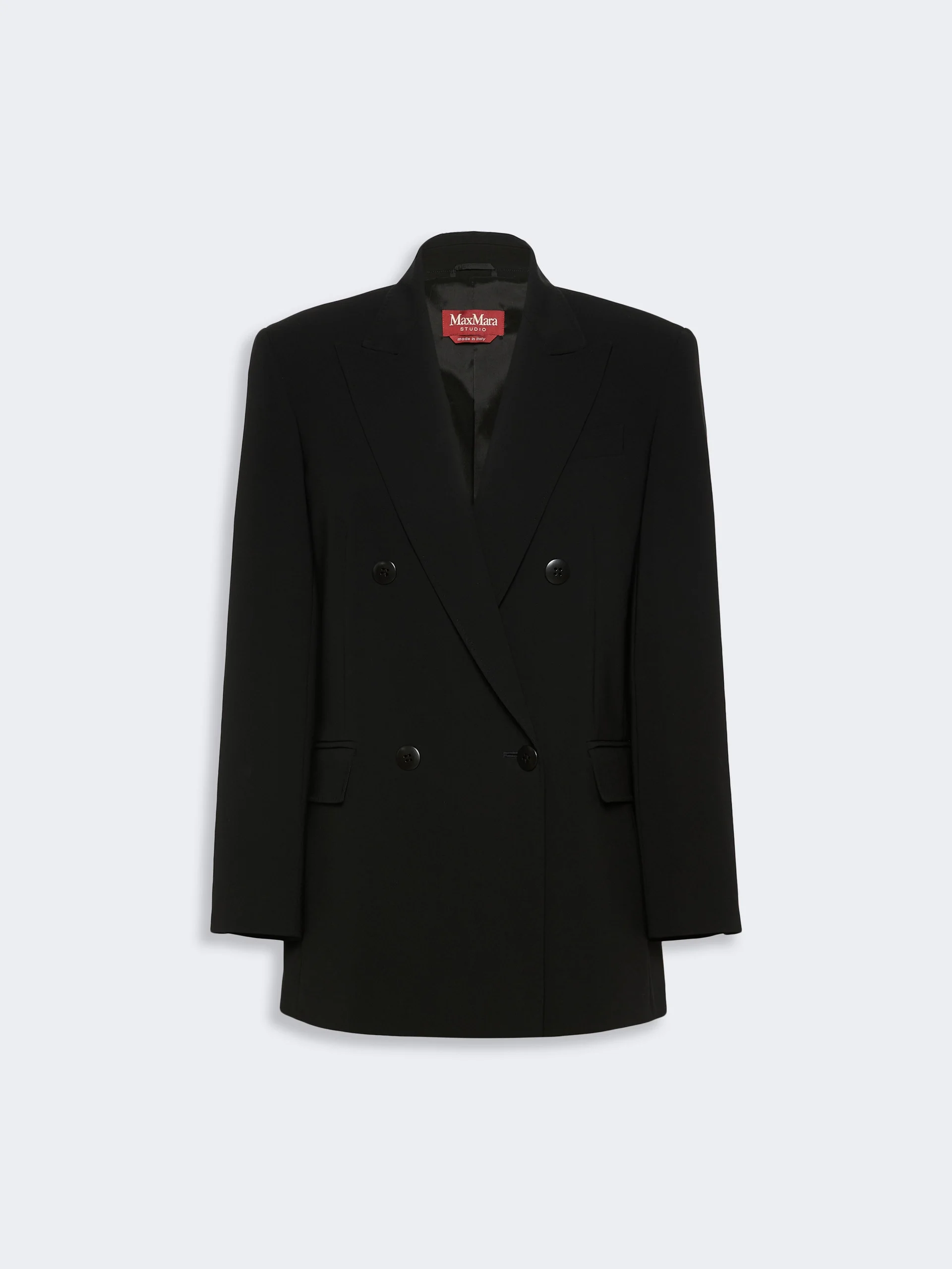 BAOBAB Double-breasted cady jacket - BLACK - 1