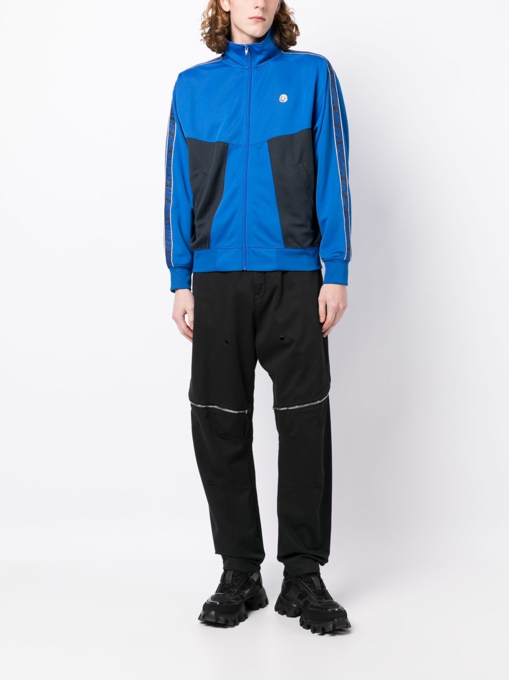 colour-block track jacket - 2