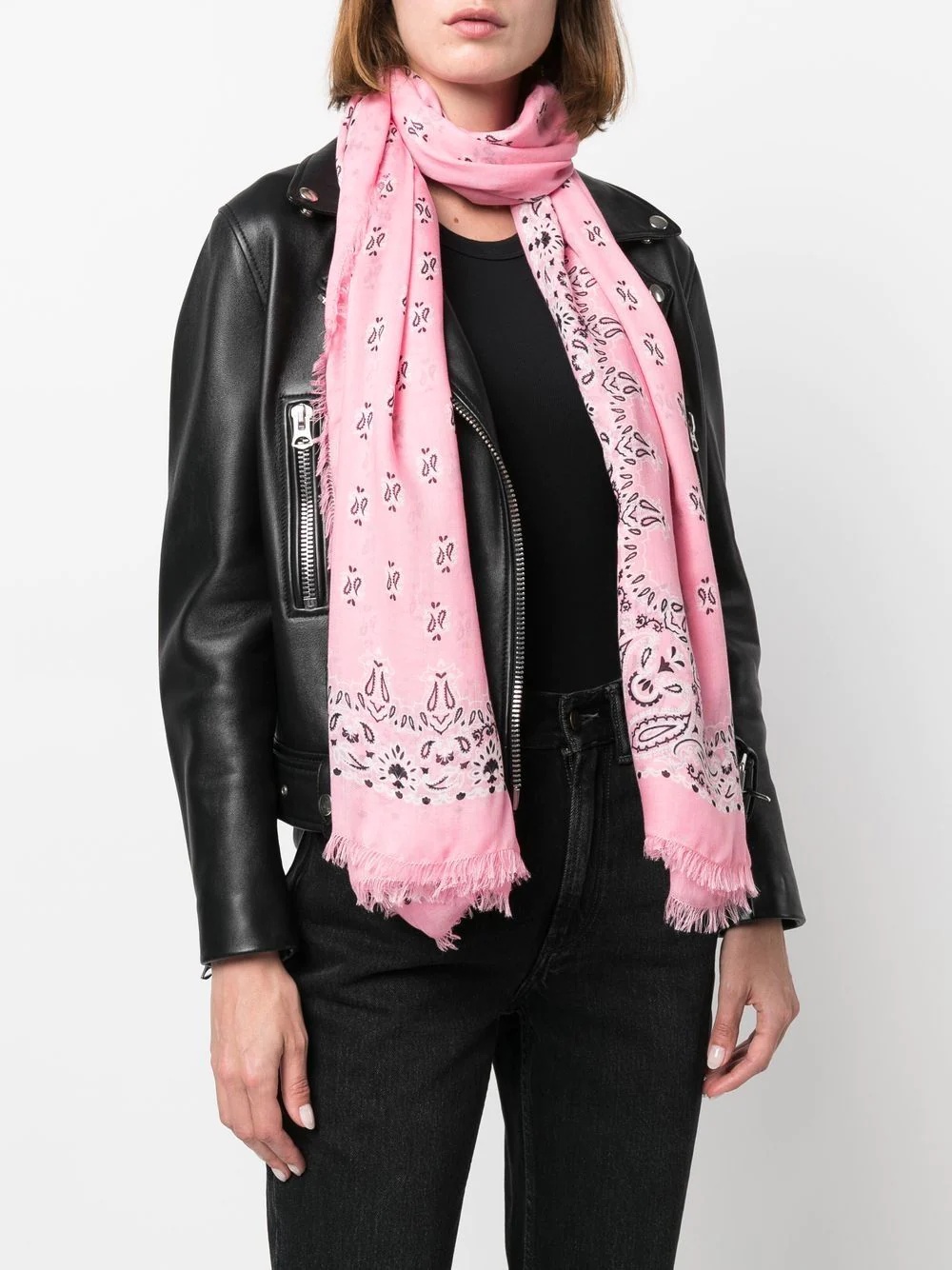 paisley-print grand-rectangle scarf - 2