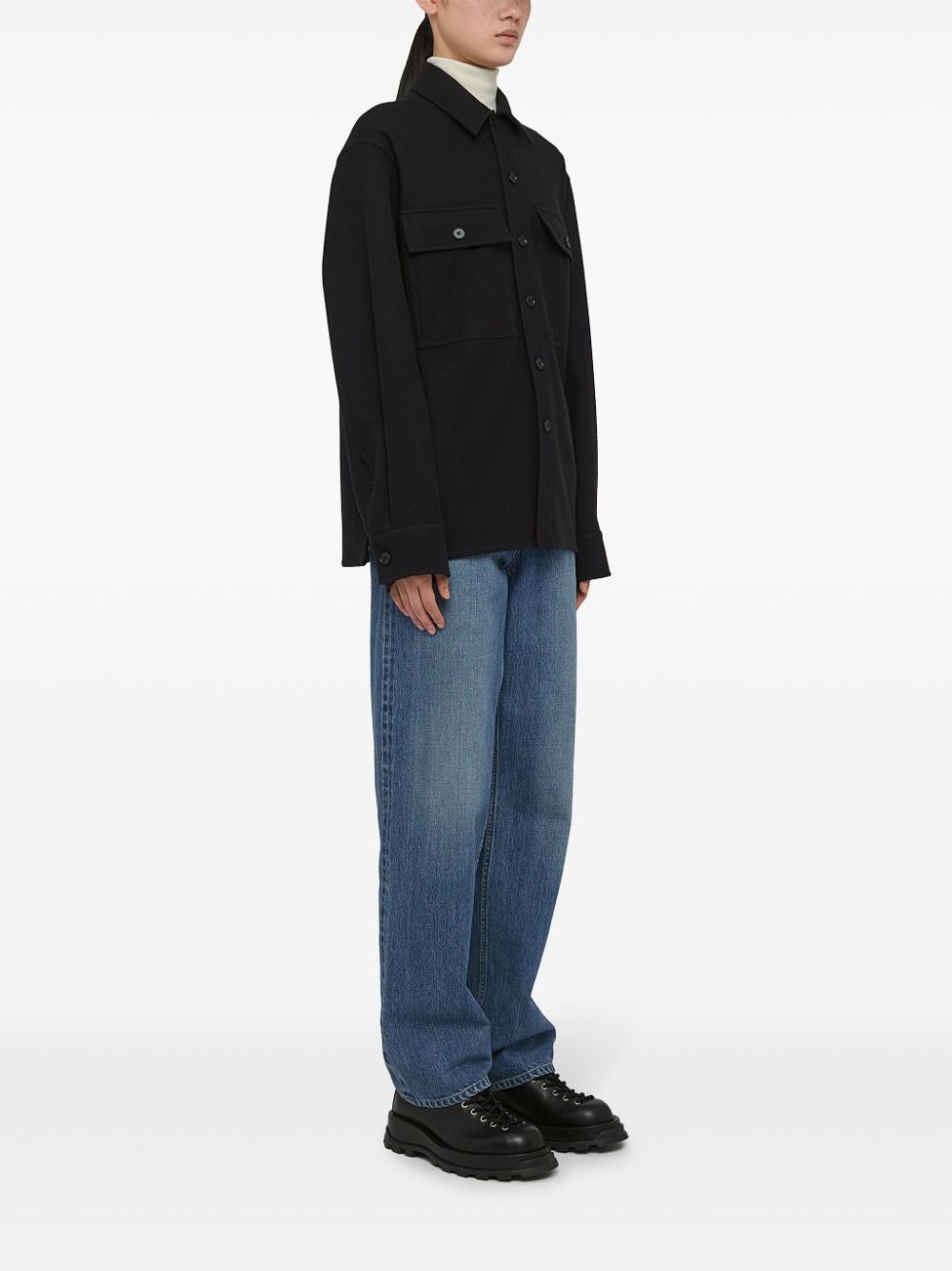 mid-rise straight-leg jeans - 3