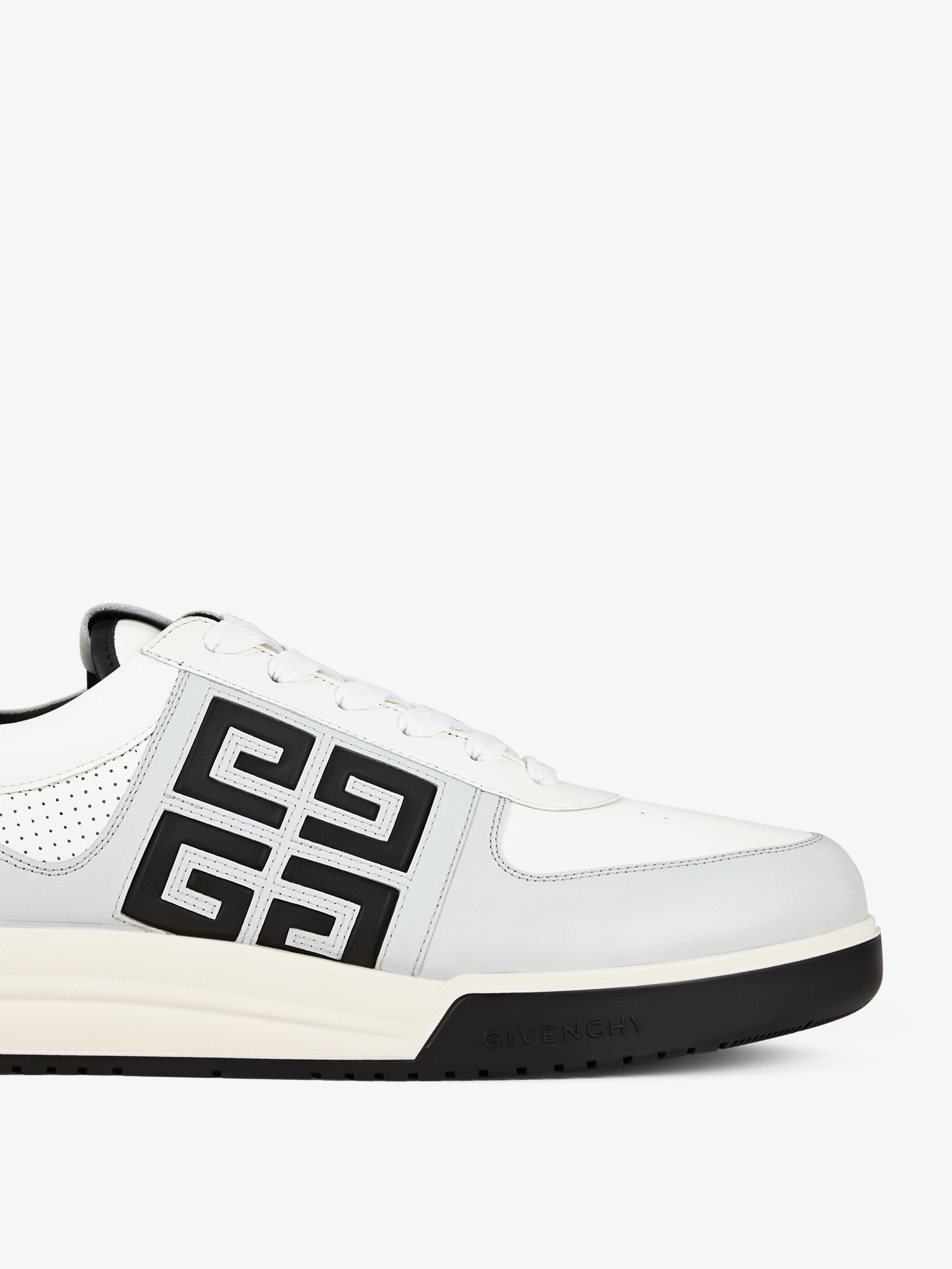 G4 SNEAKERS IN LEATHER AND PERFORATED LEATHER - 6