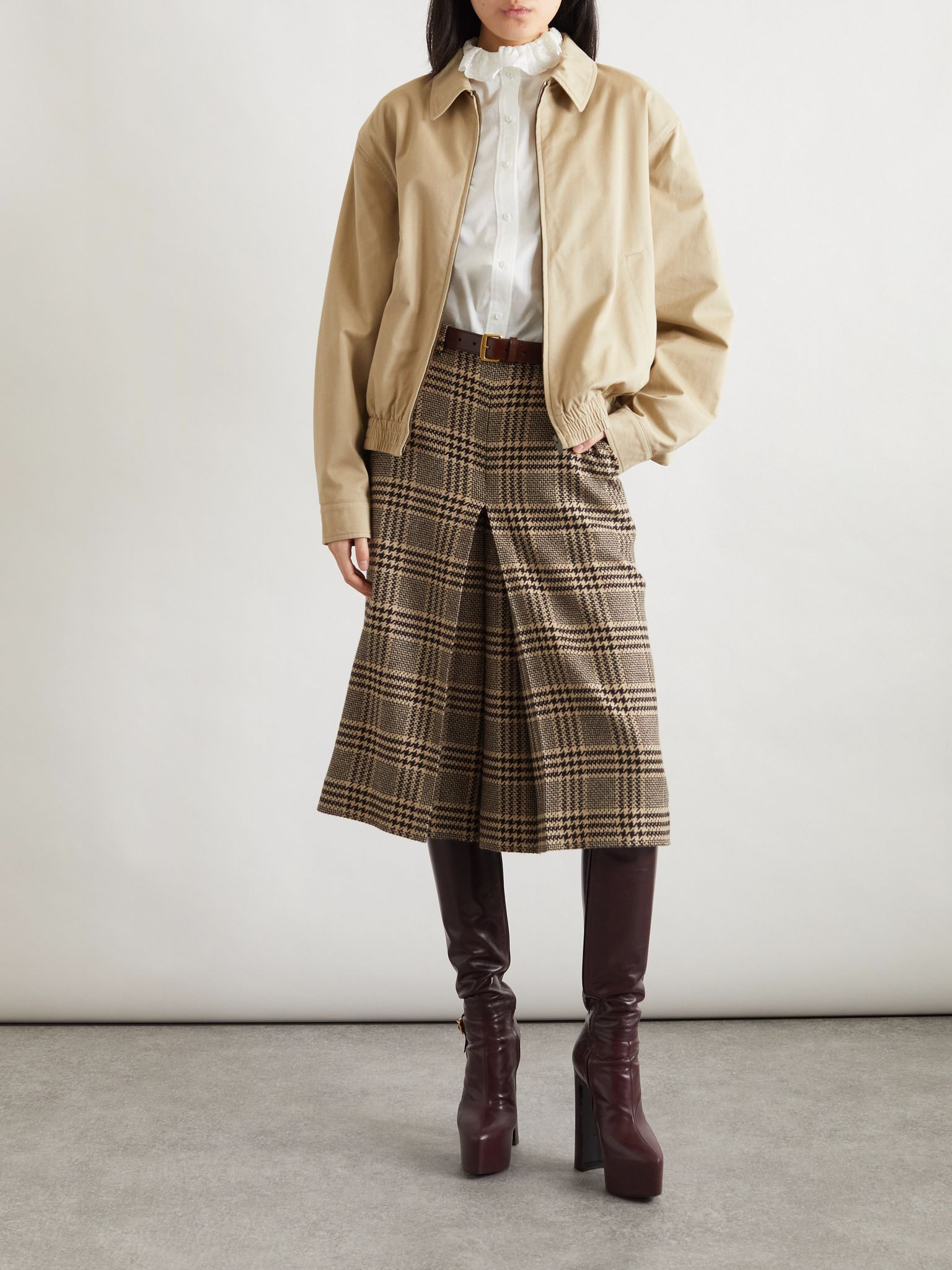 Cotton-twill jacket Beige - 2