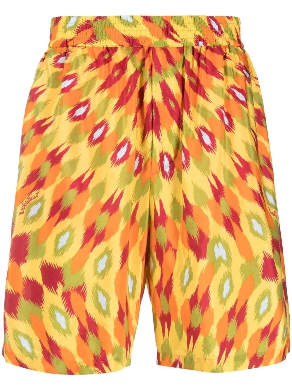 abstract-print track shorts - 1