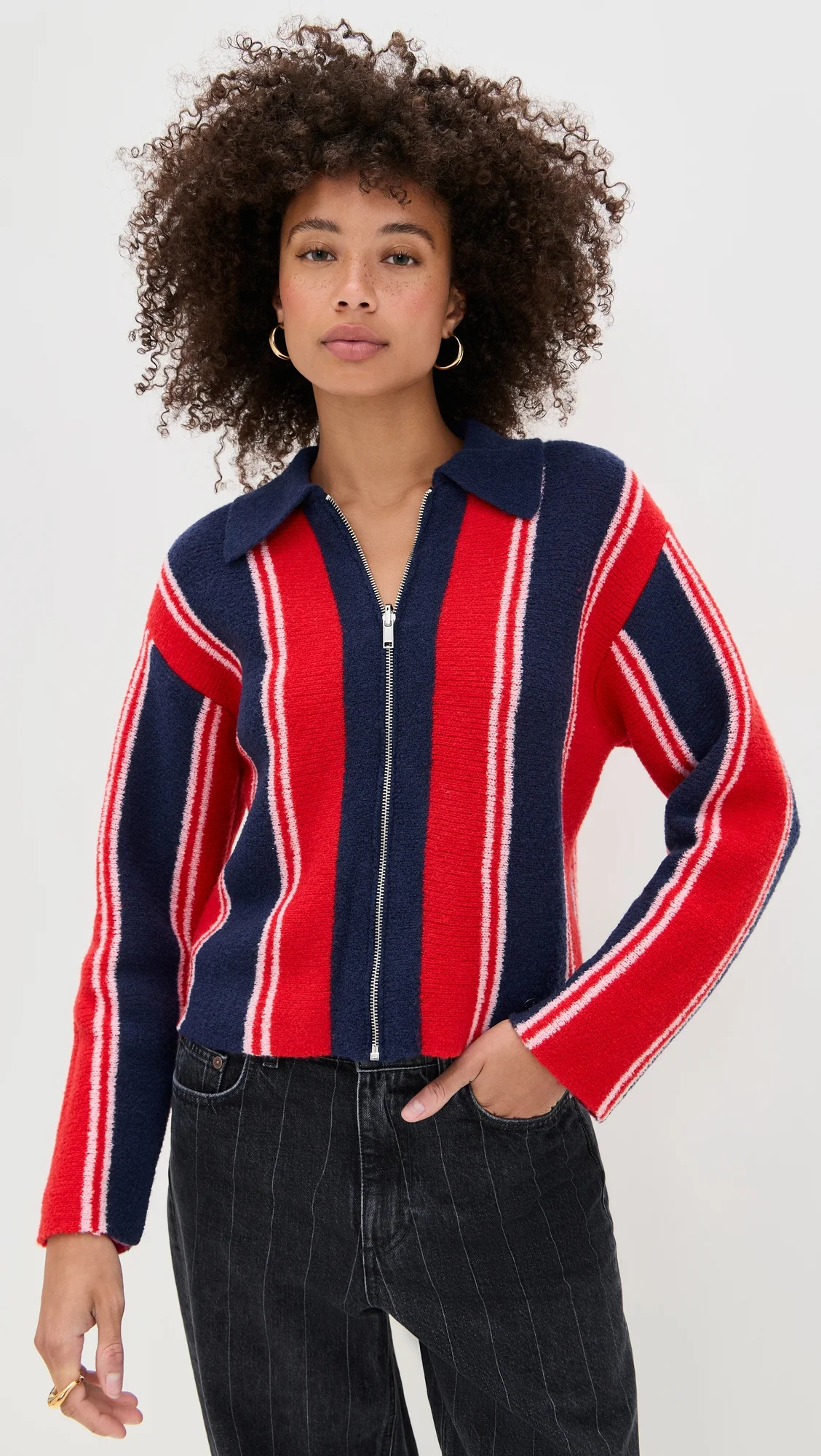 Bibi Boxy Reversible Cardigan - 1