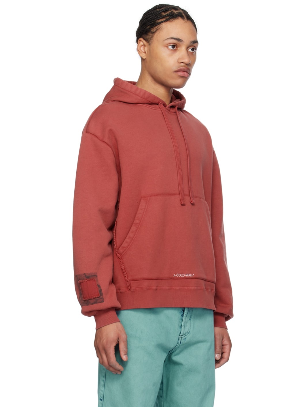 Red Garment-Dyed Hoodie - 2