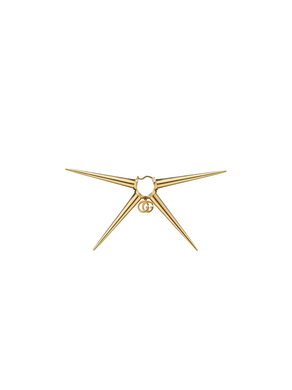 GG Running 18kt yellow gold single earring - 1