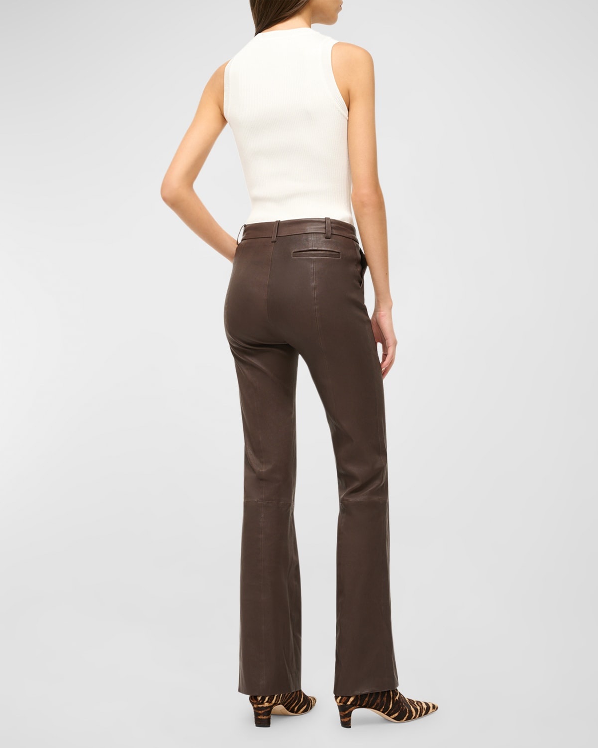 Hanover Leather Bootcut Pants - 3