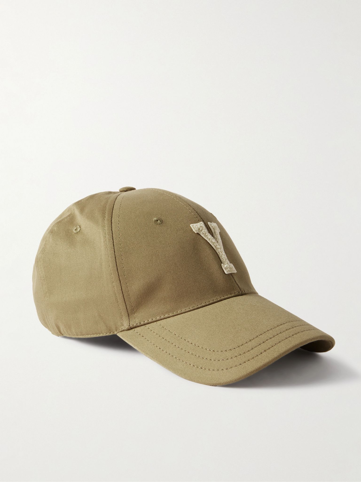 Logo-Appliquéd Cotton-Twill Baseball Cap Sand - 1