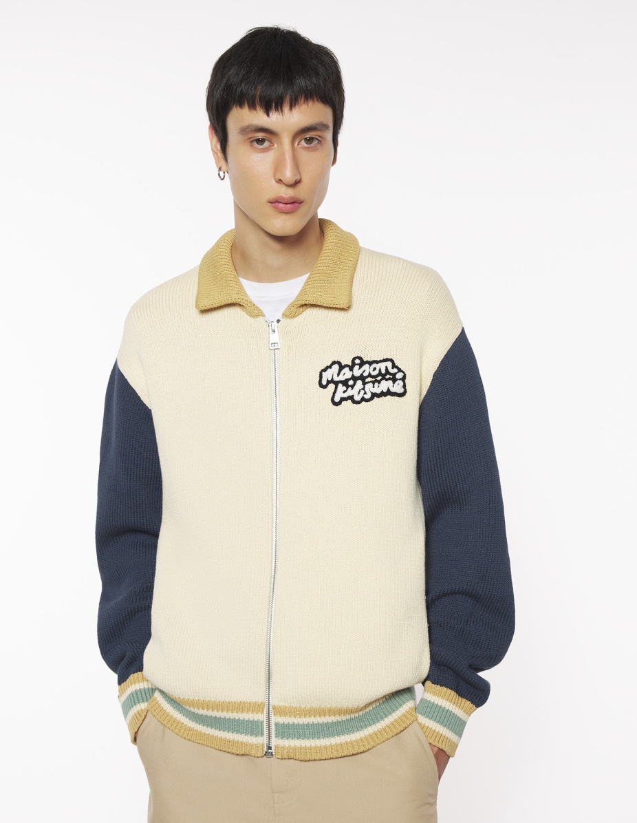 KNITTED COLLEGE BLOUSON - 3