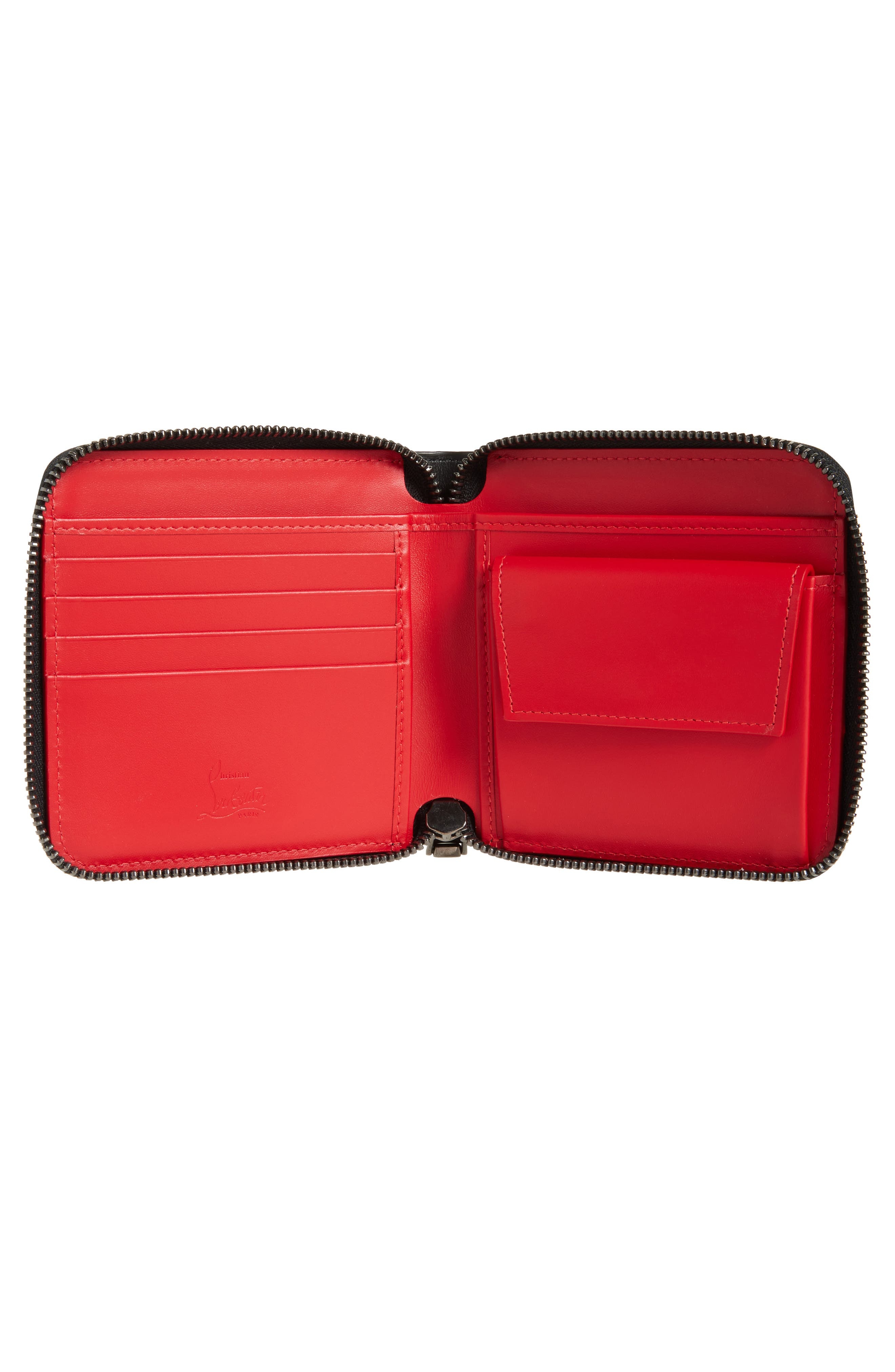 Christian Louboutin Kypi Leather Zip Wallet in Black at Nordstrom - 2