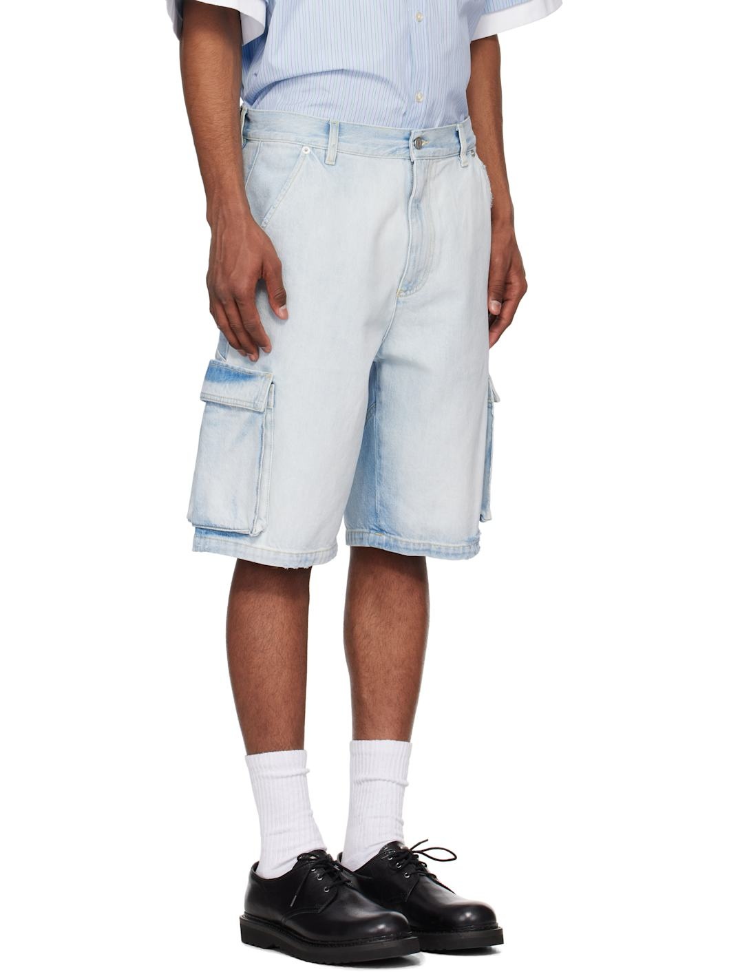 Blue Star Drover Denim Cargo Shorts - 2