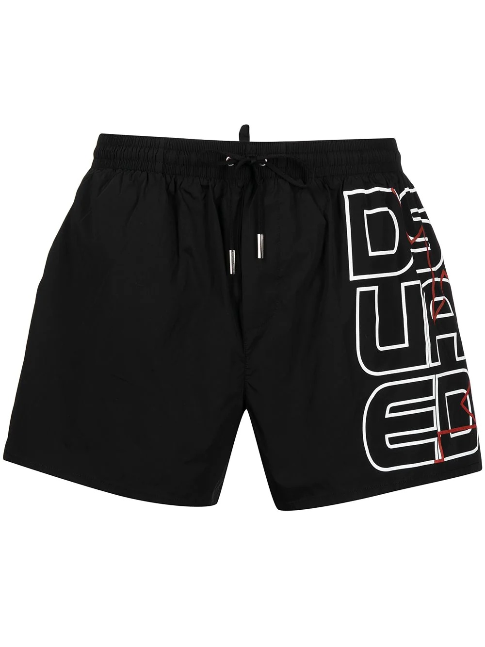 logo-print swim shorts - 1