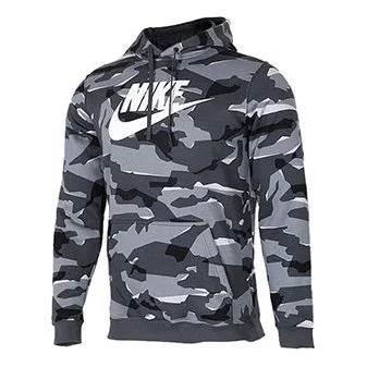Men's Nike Fleece Lined Sports Stay Warm Hooded Casual Gray AR2868-065 - 1
