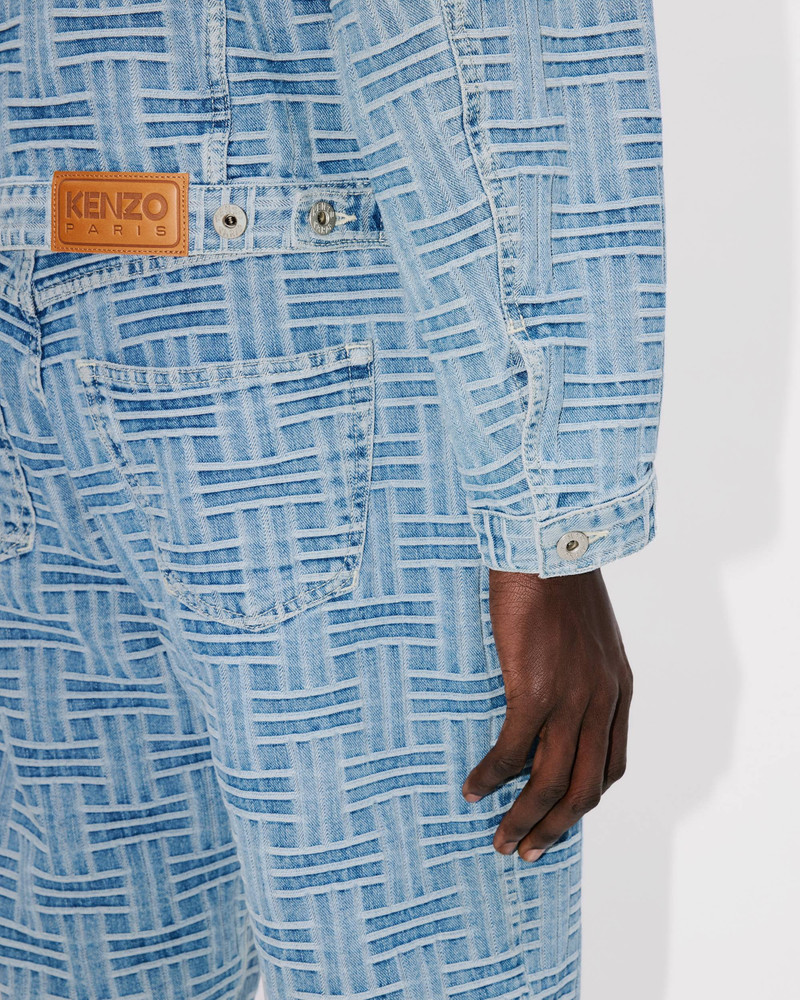 'KENZO Weave' trucker jacket in japanese denim 8
