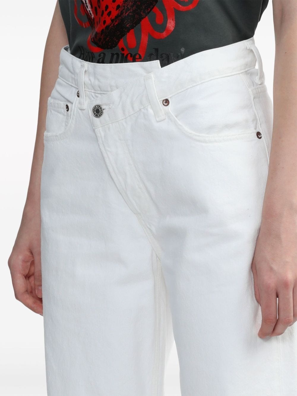Criss Cross straight-leg jeans - 5