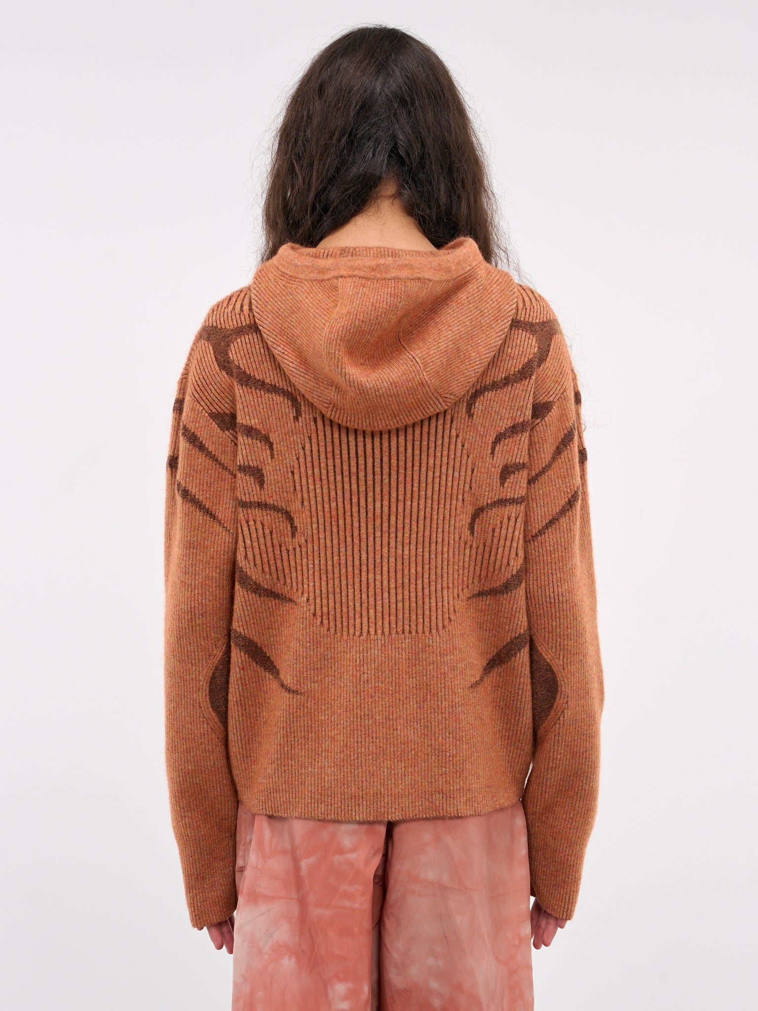 Mohair/Wool Blend Plated Hoodie - 3