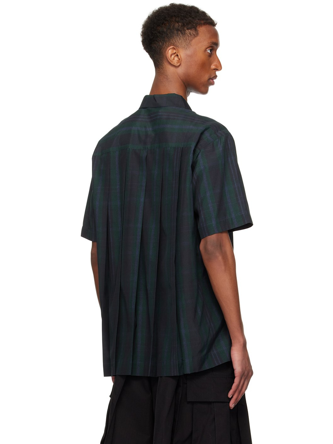 Black & Green Plaid Shirt - 3
