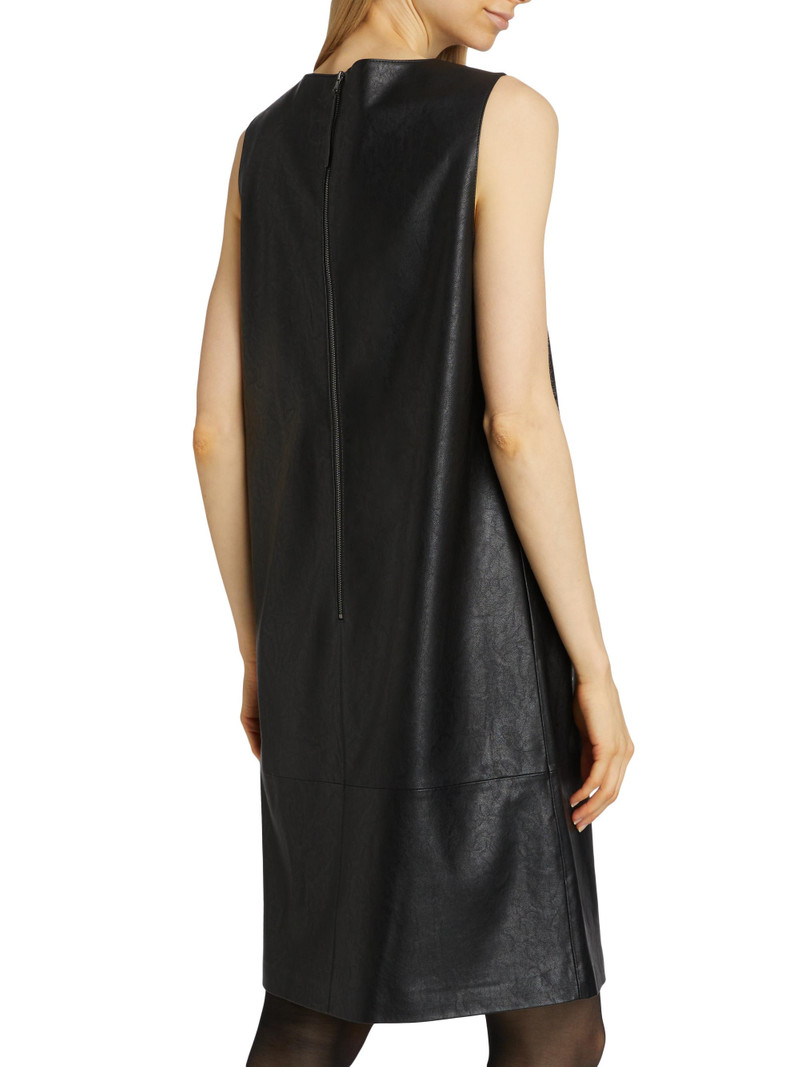 Women's Graylen Faux Leather Shift Dress - Black 5