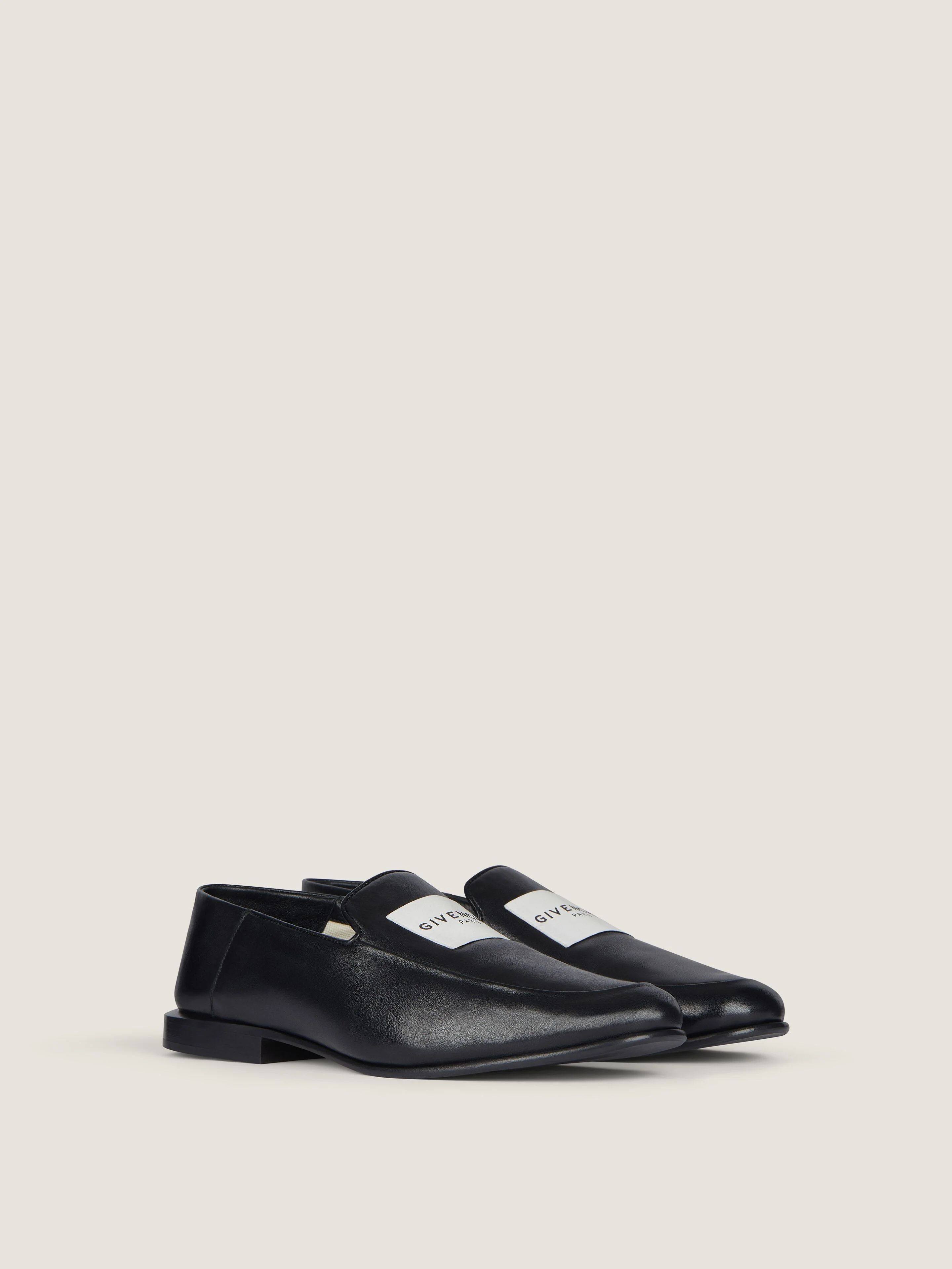 LABEL LOAFERS IN LEATHER - 1