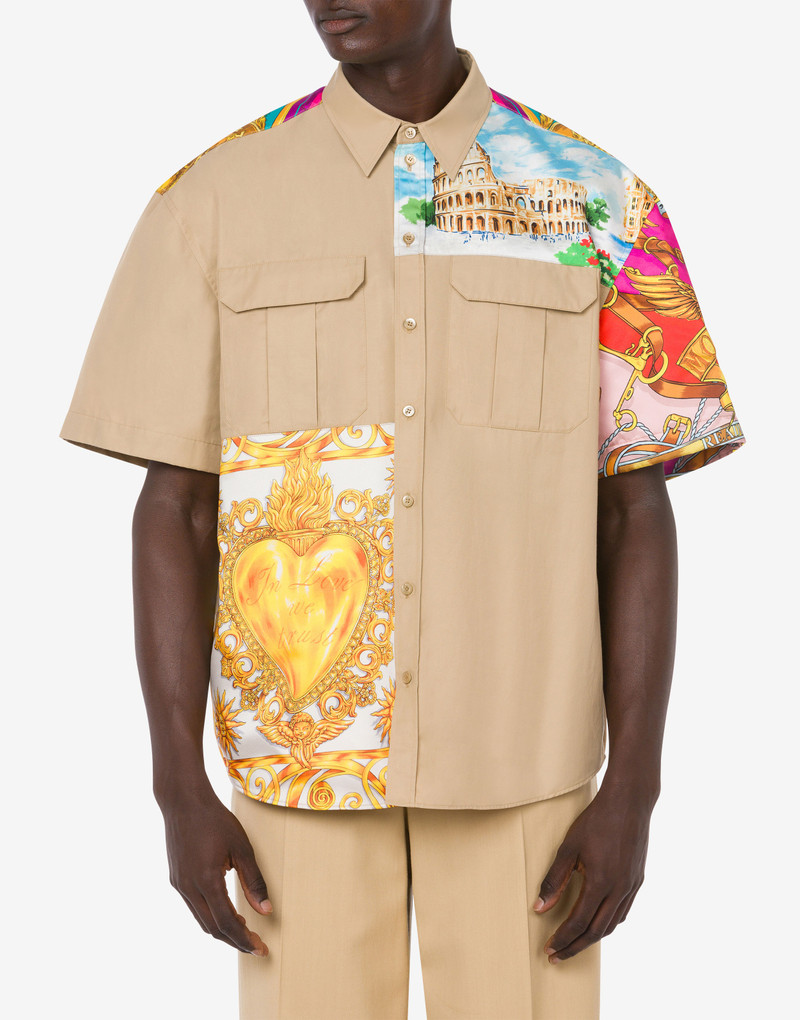 Moschino SCARF PRINT POPLIN SHIRT outlook