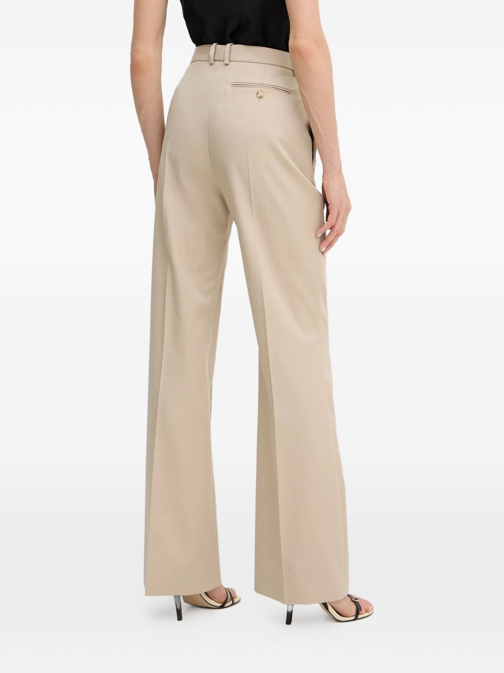 pleated-front tailored trousers - 3