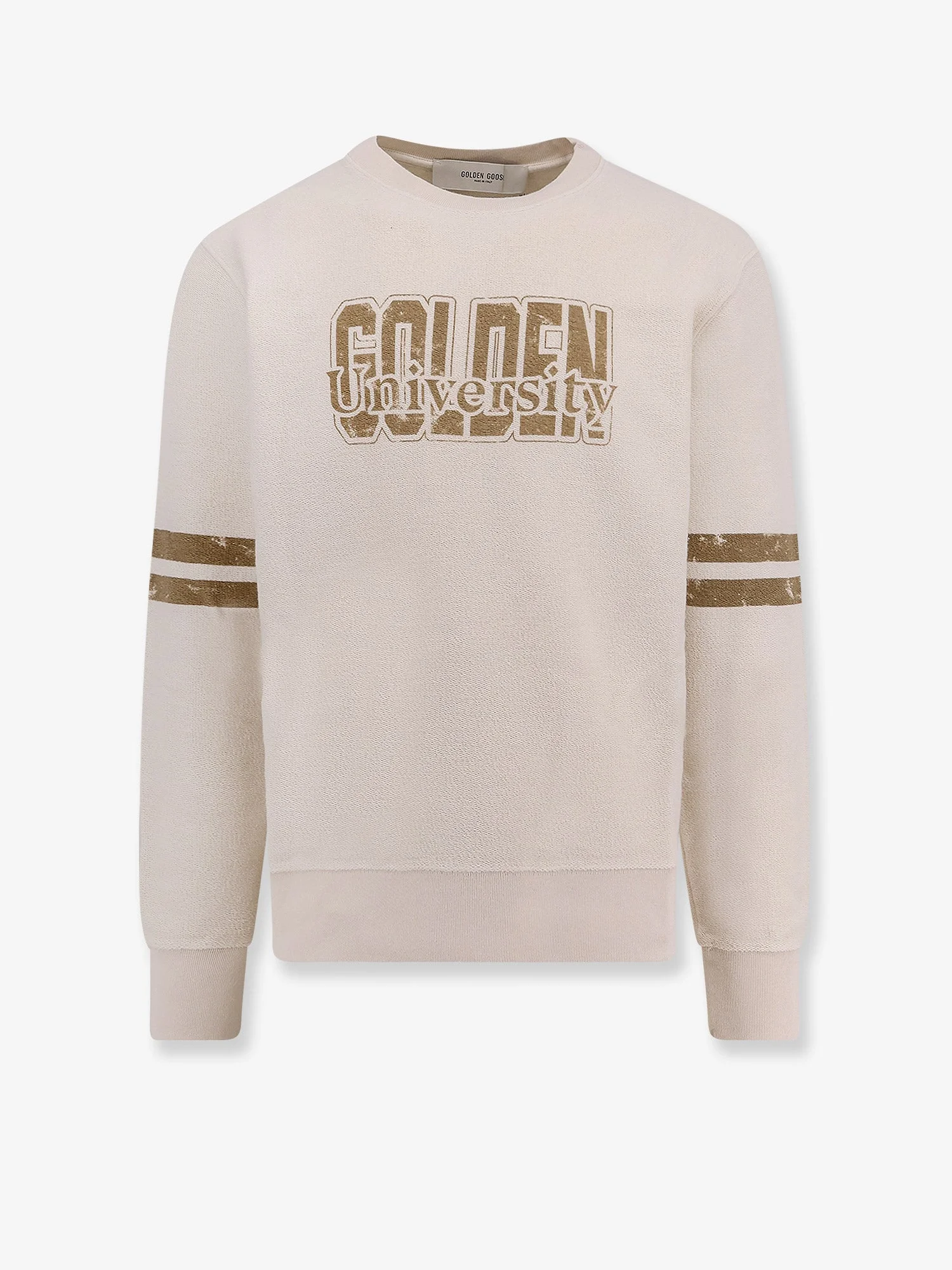 Golden Goose Deluxe Brand Cotton Sweatshirt With Logo Print - 1
