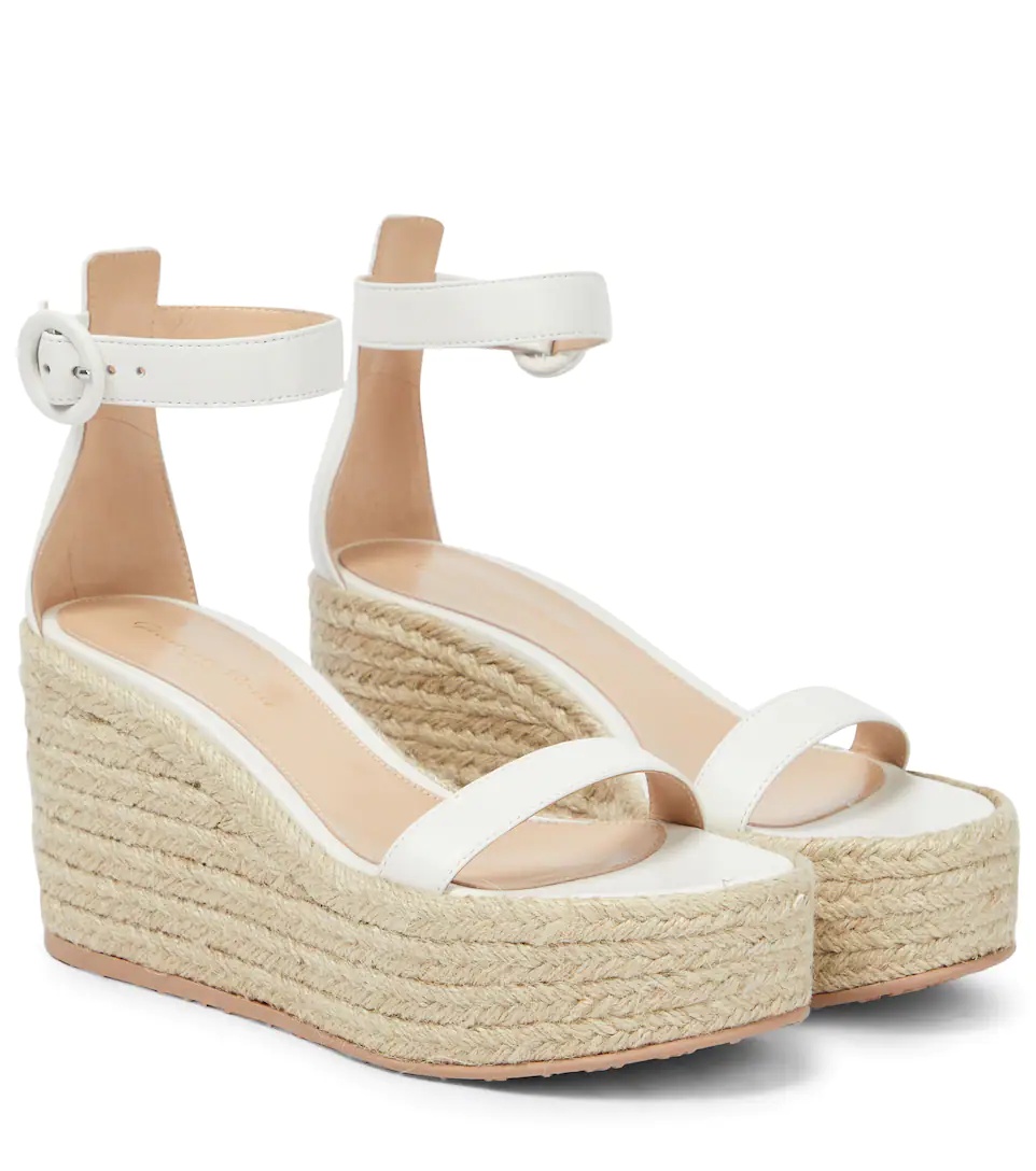 Portofino leather espadrille wedges - 1