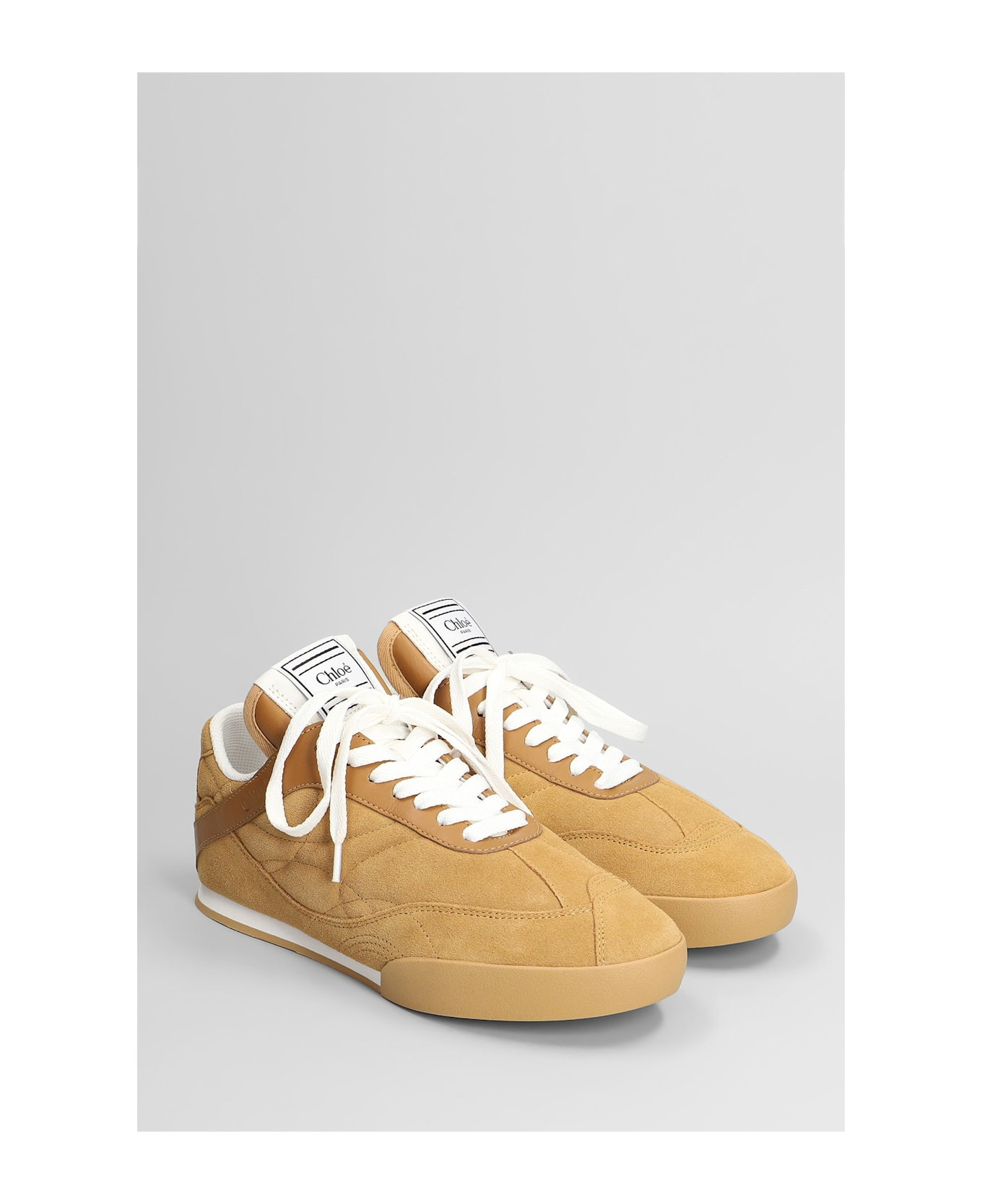 Kick Sneakers In Camel Suede - 2
