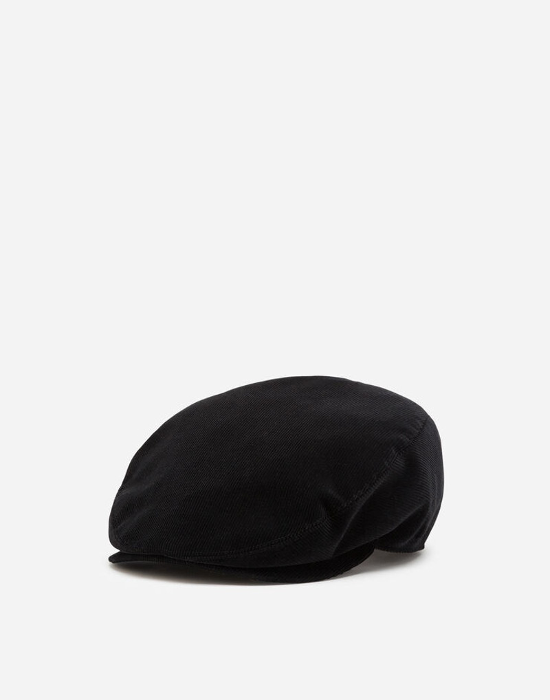 Velvet flat cap 1