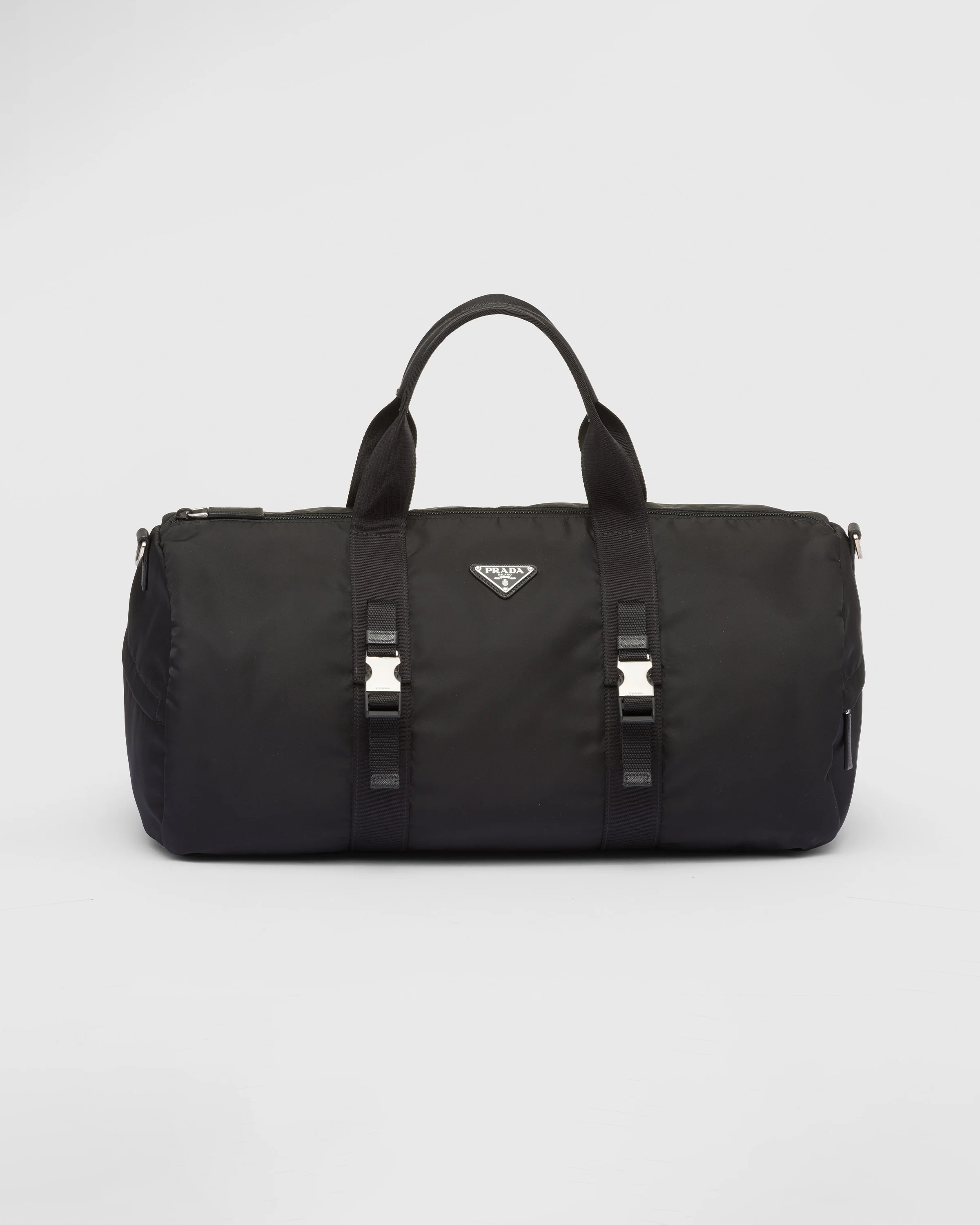 Re-Nylon and Saffiano leather duffle bag - 1
