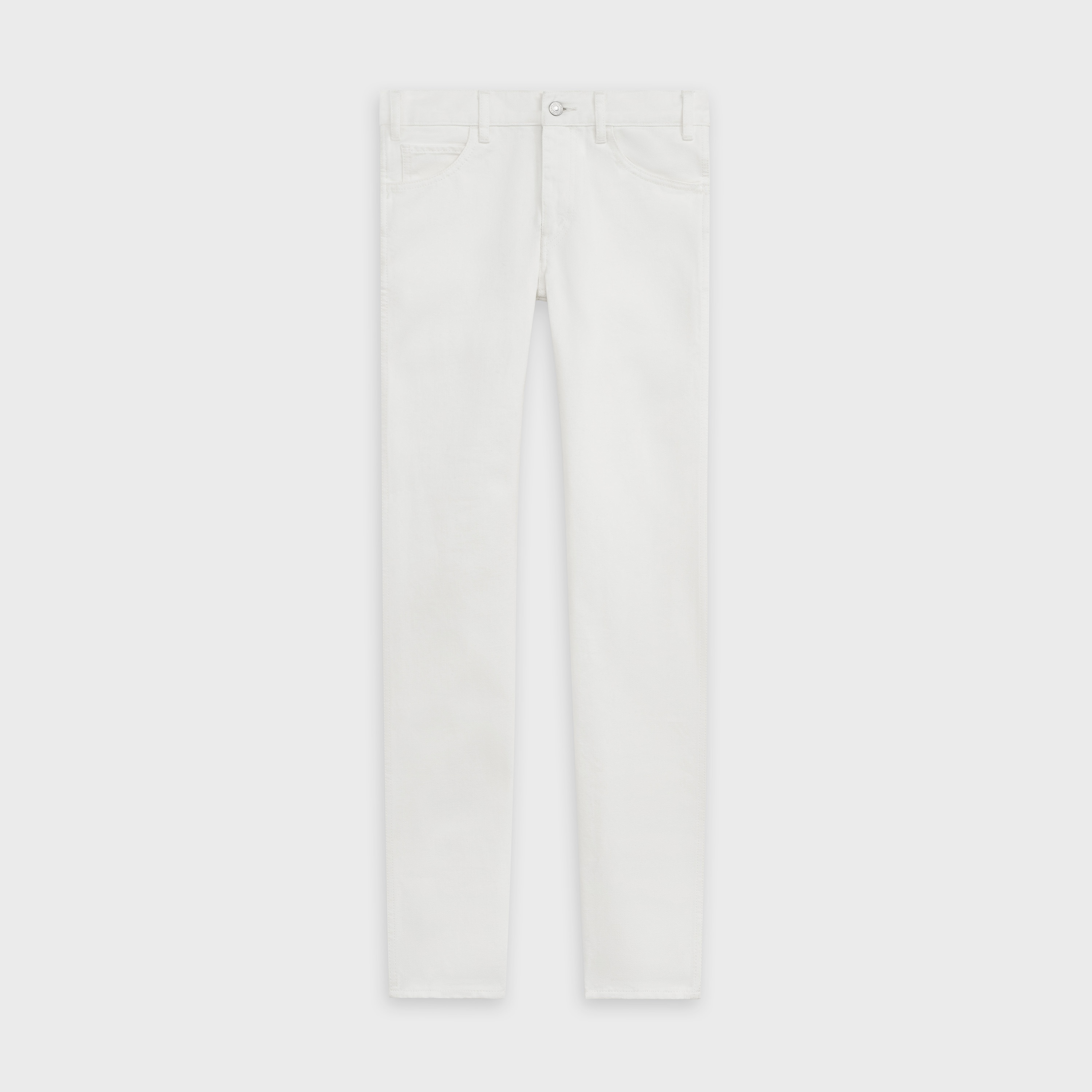 SLIM JEANS IN WHITE DENIM - 1