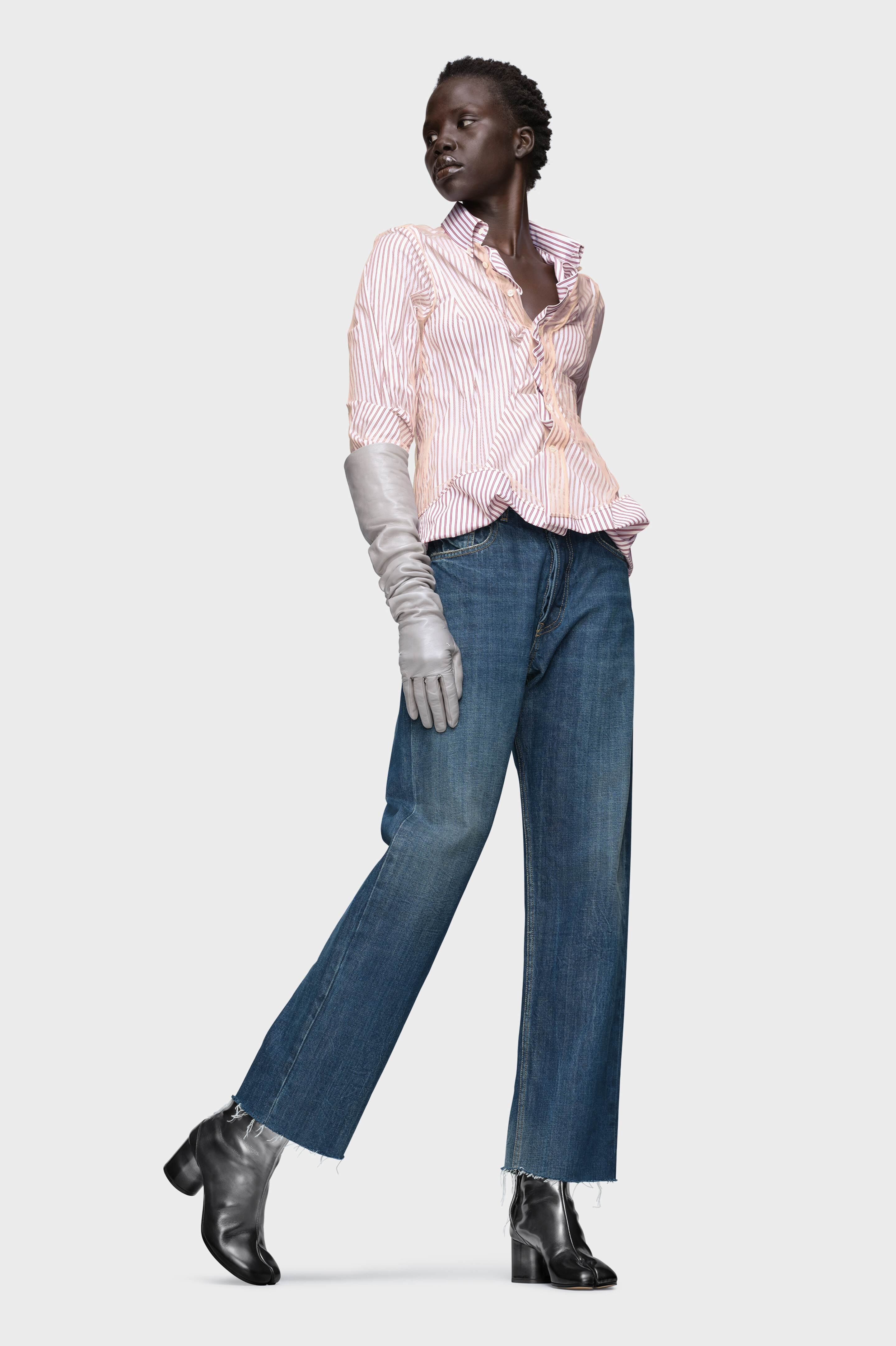 Straight-leg denim jeans - 6