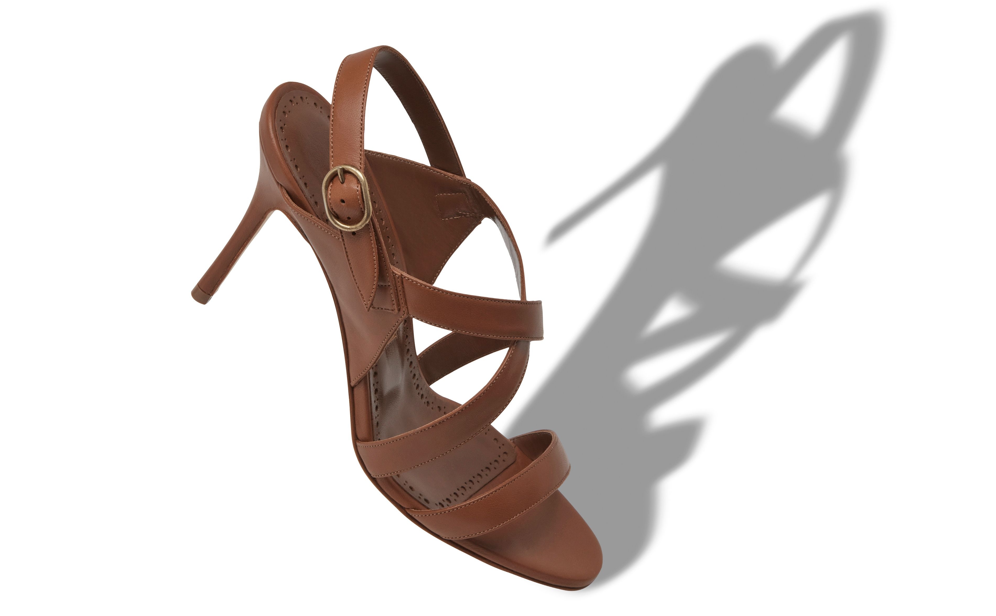 Brown Nappa Leather Sandals - 2