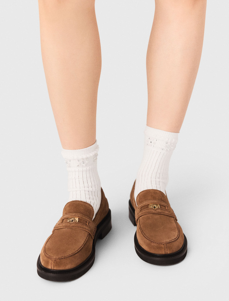 maje Suede loafers outlook