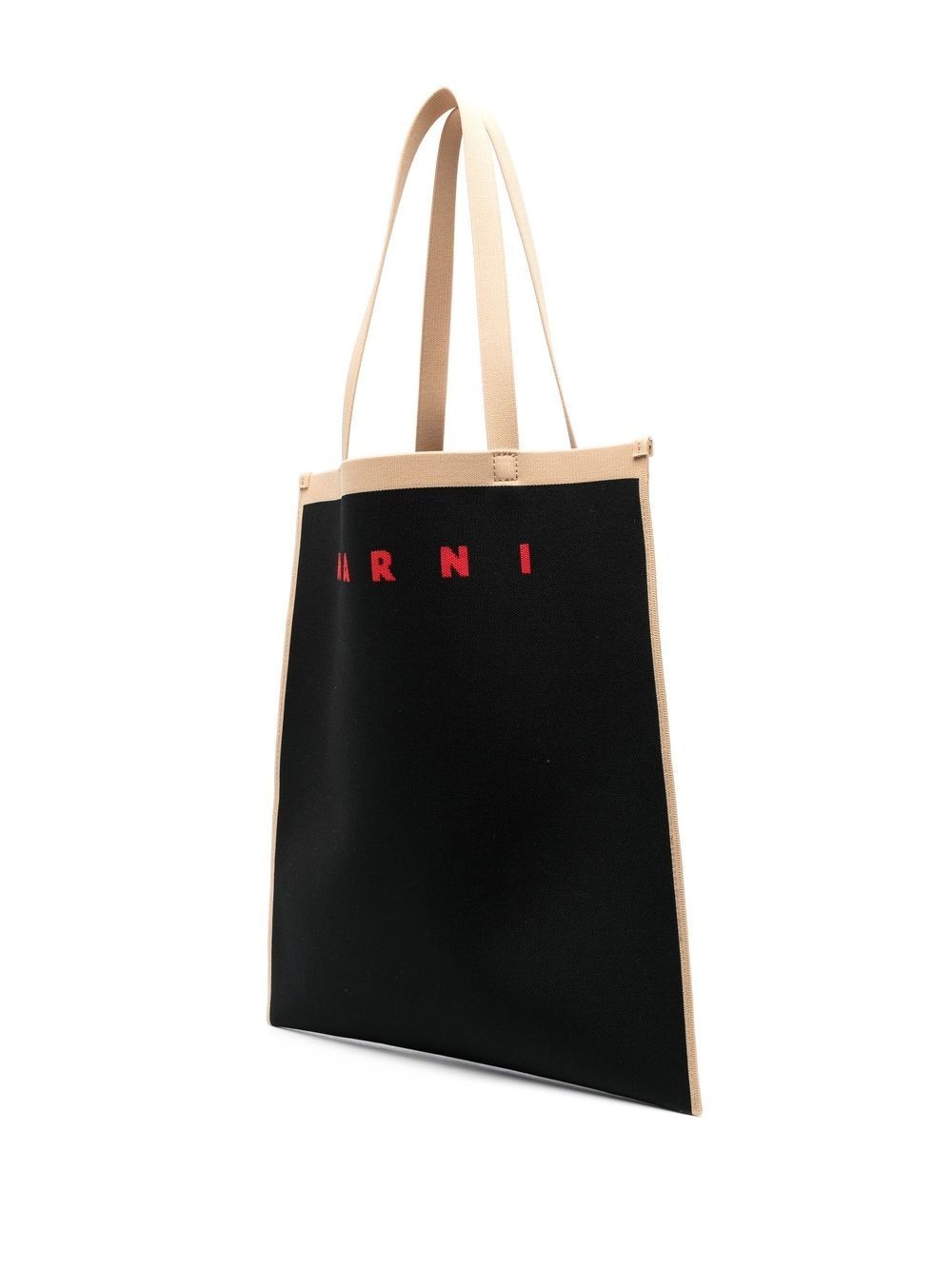 logo-print detail tote bag - 3