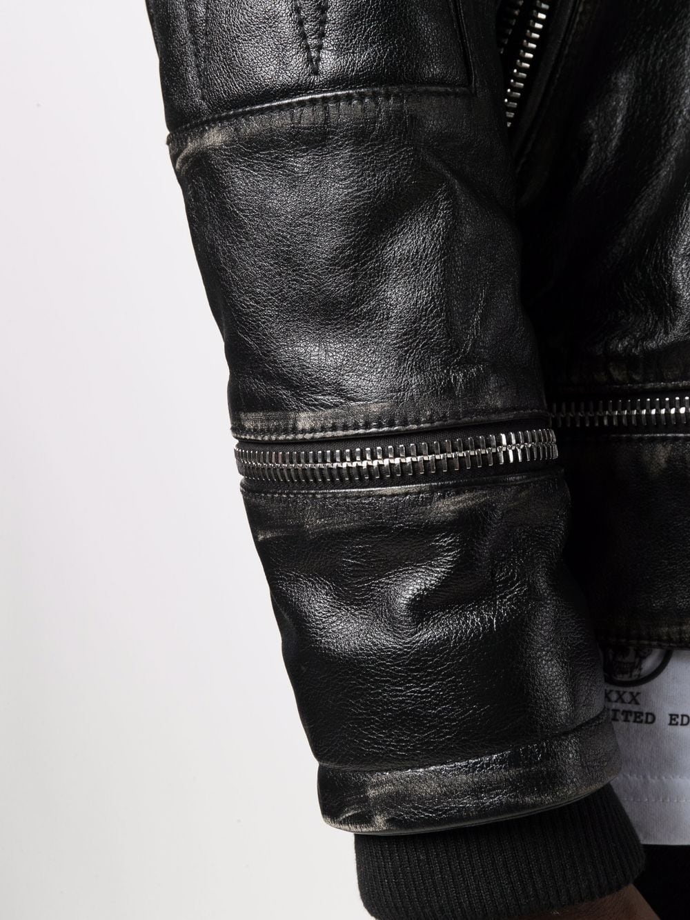 Iconic Plein leather biker jacket - 5