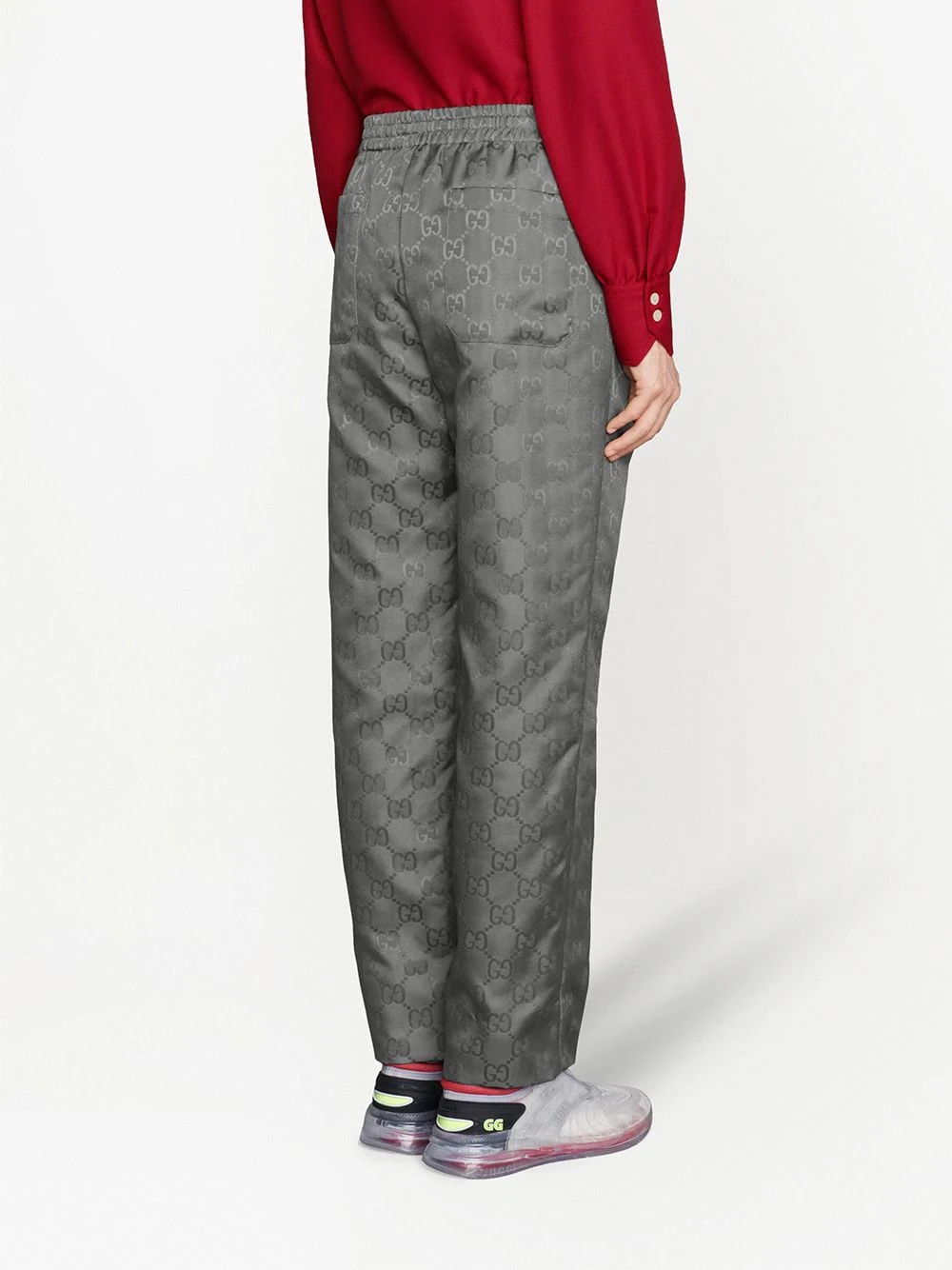 monogram-pattern track pants - 4