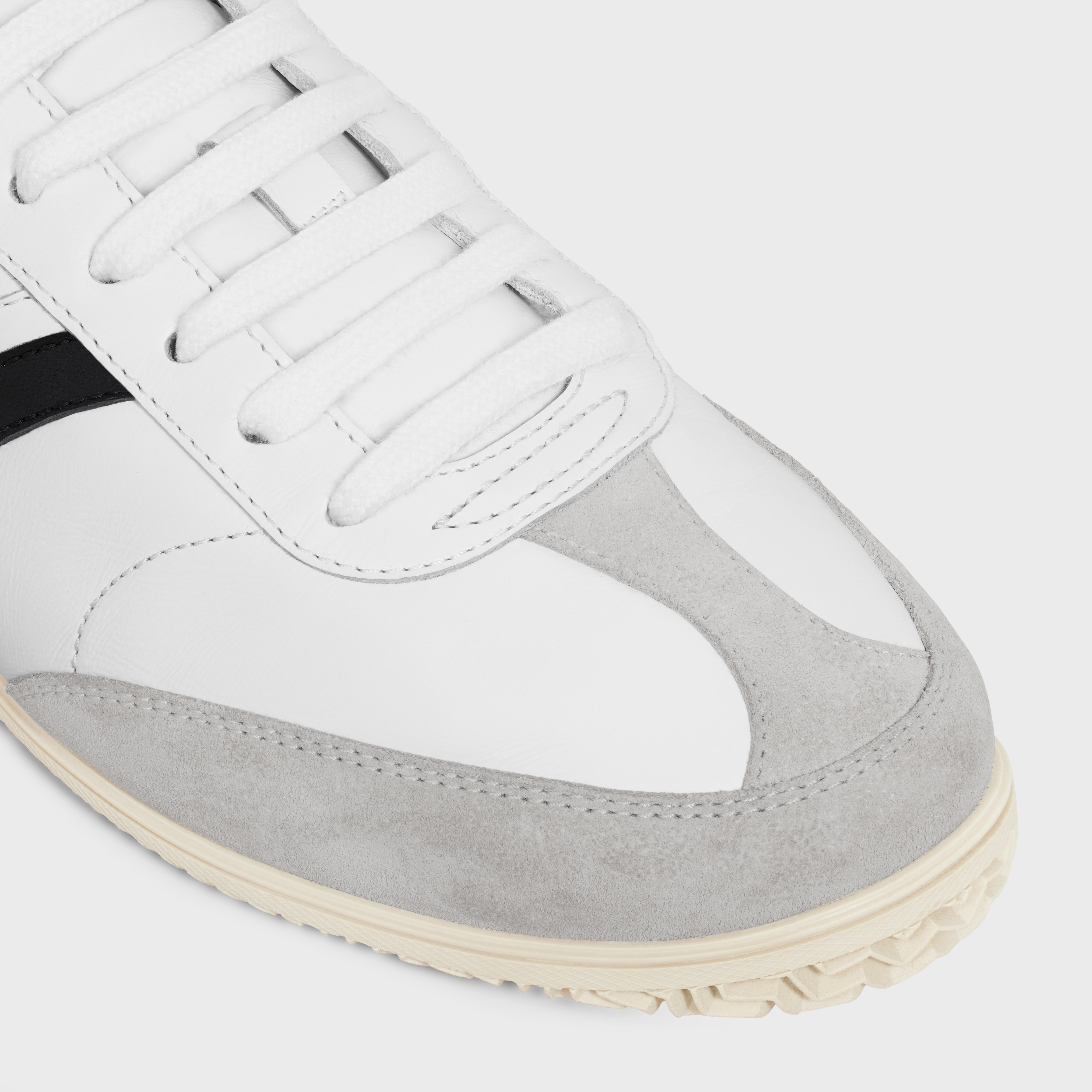 CELINE JOGGER LOW LACE-UP SNEAKER in CALFSKIN & SUEDE CALFSKIN - 4