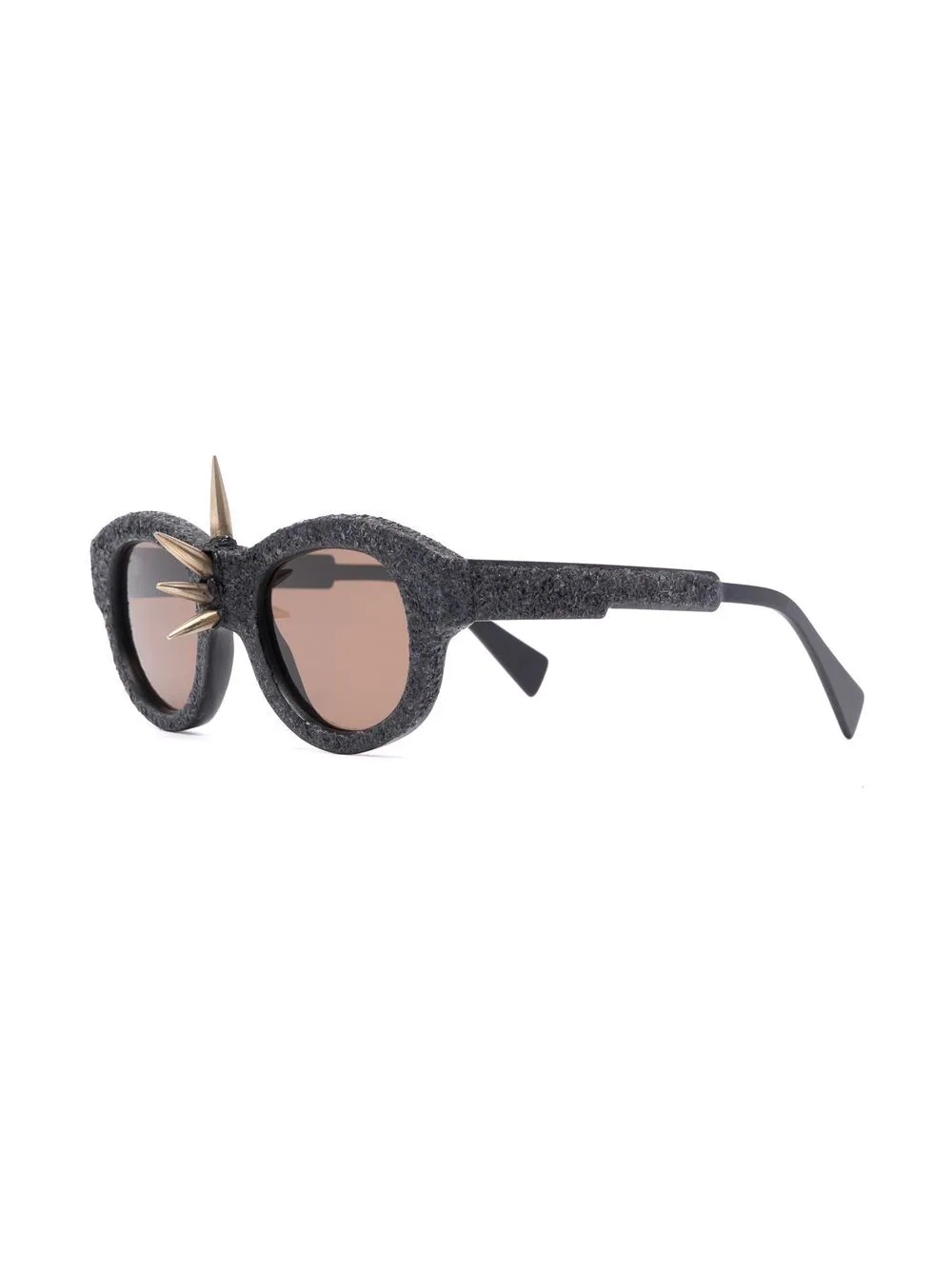 spike-detail round-frame sunglasses - 2