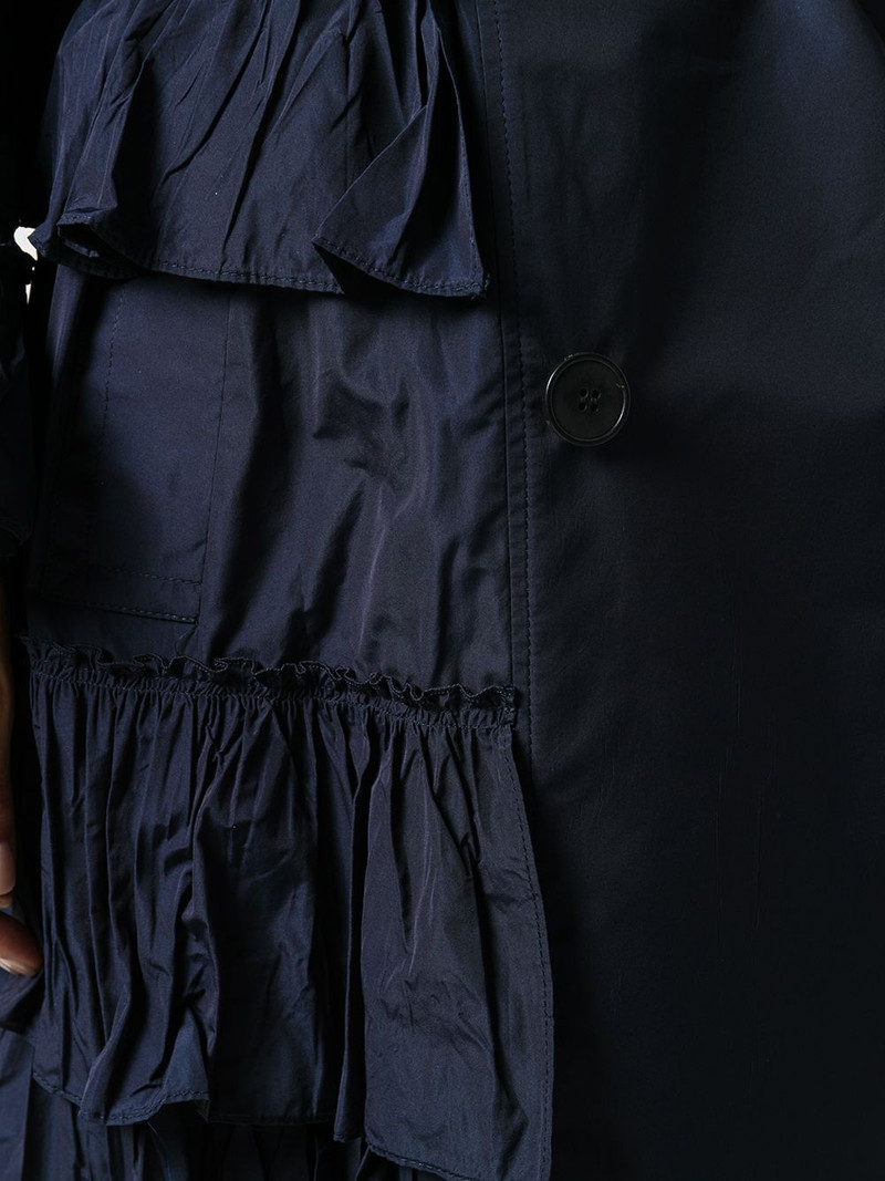 double-breasted pleated trench coat 5